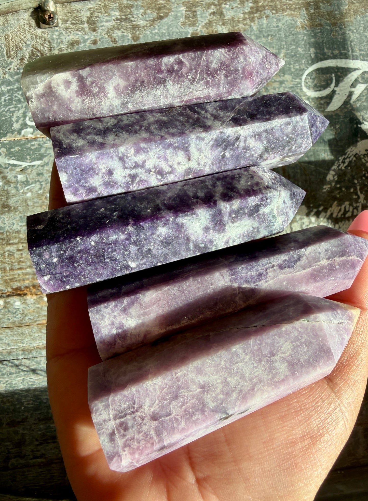 One (1) Lepidolite Tower