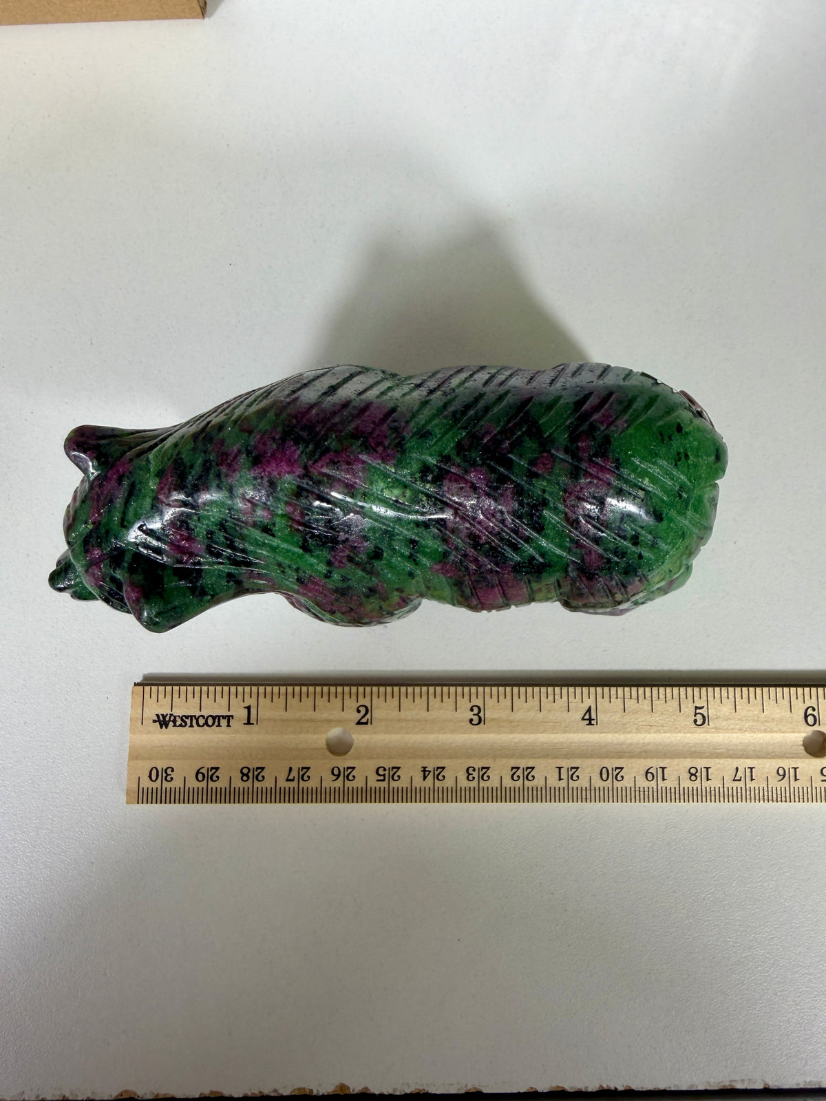 Unique Ruby In Zoisite Bear | UV Reactive | Opt 23