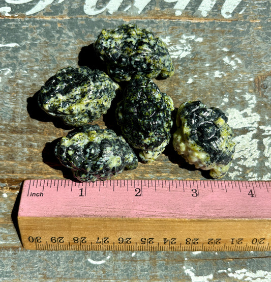 One (1) Black & Green Jade Pocket Money Toad | Intuitively Chosen