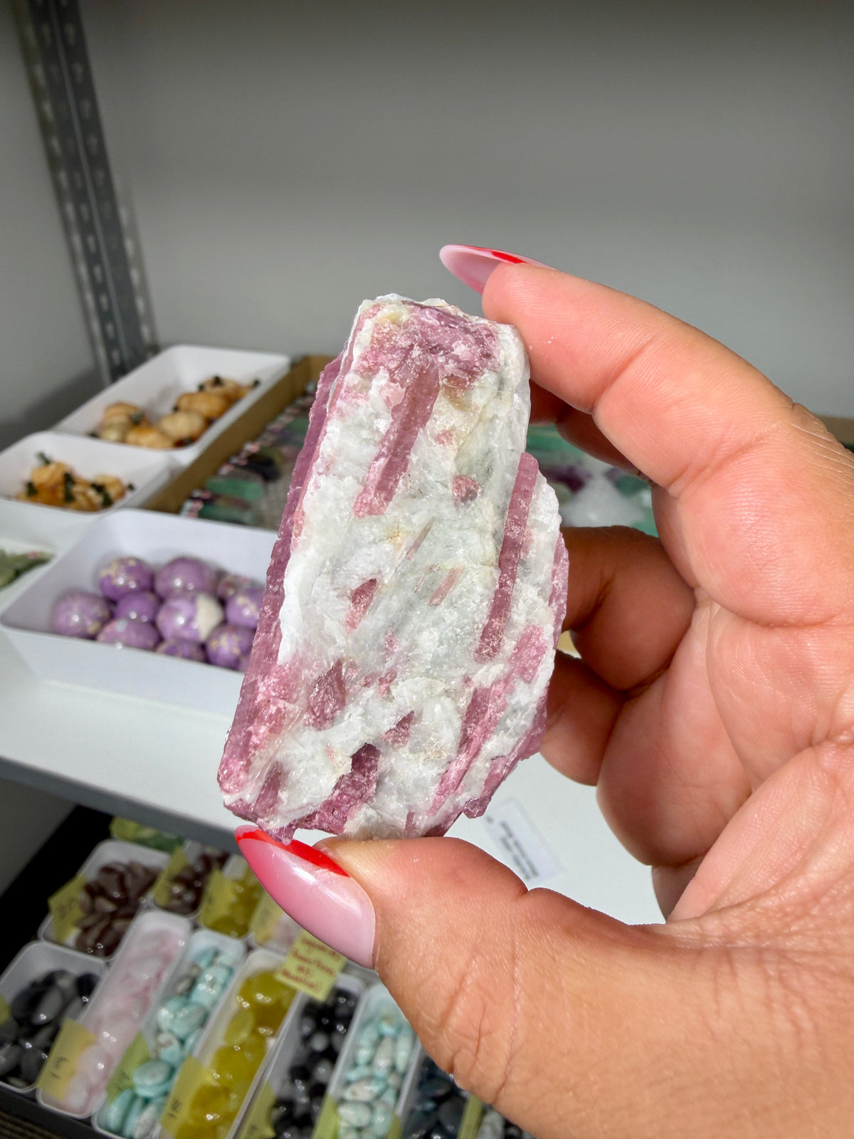 Gorgeous Pink Tourmaline in Quartz (Rubellite, Albite Minas Gerais, Brazil)