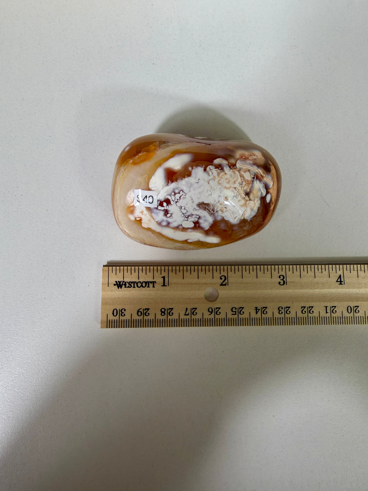 Gorgeous Carnelian/Orca Agate Palm Stone