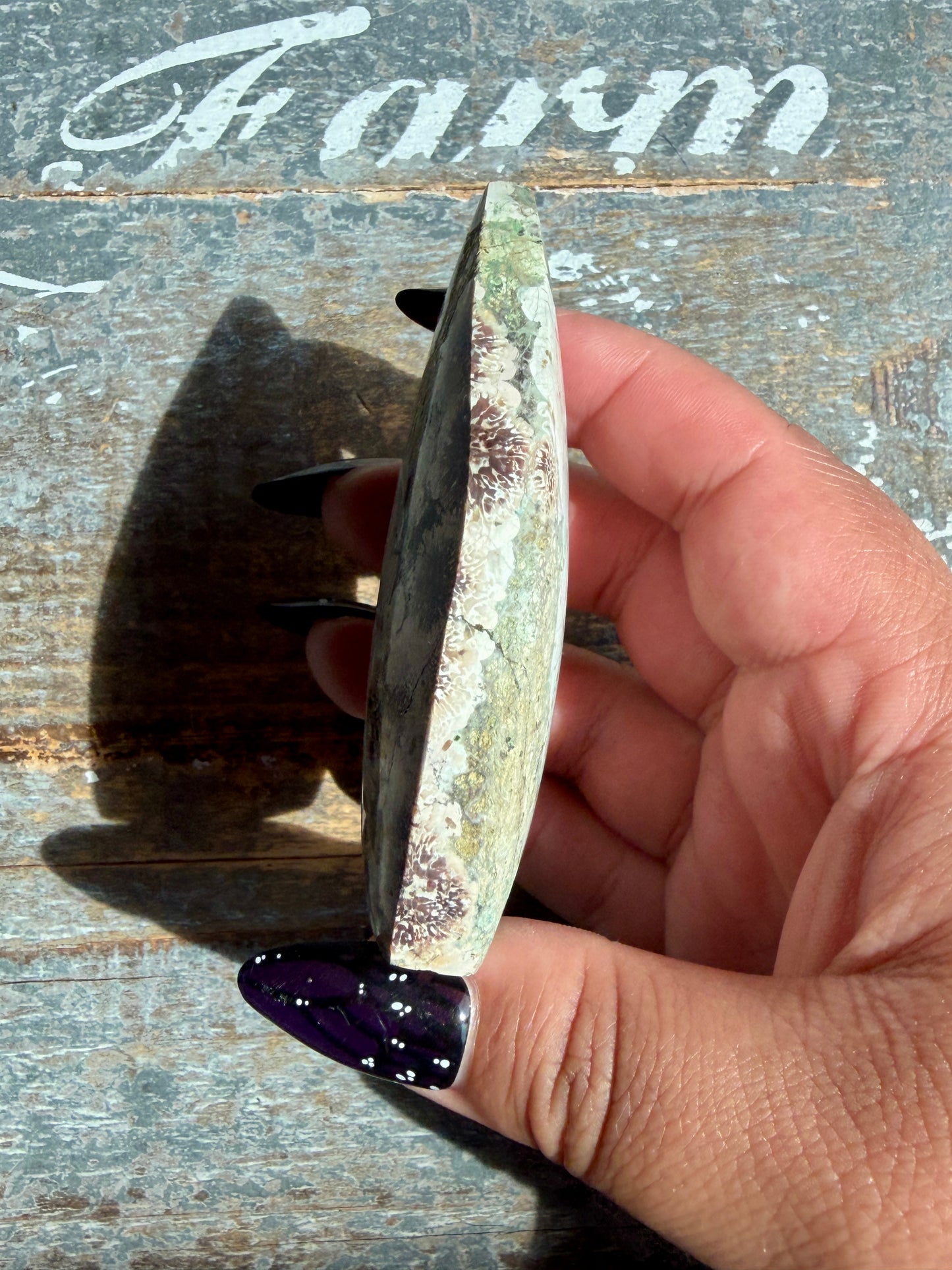 Gorgeous Green Flower Rhyolite | Opt N