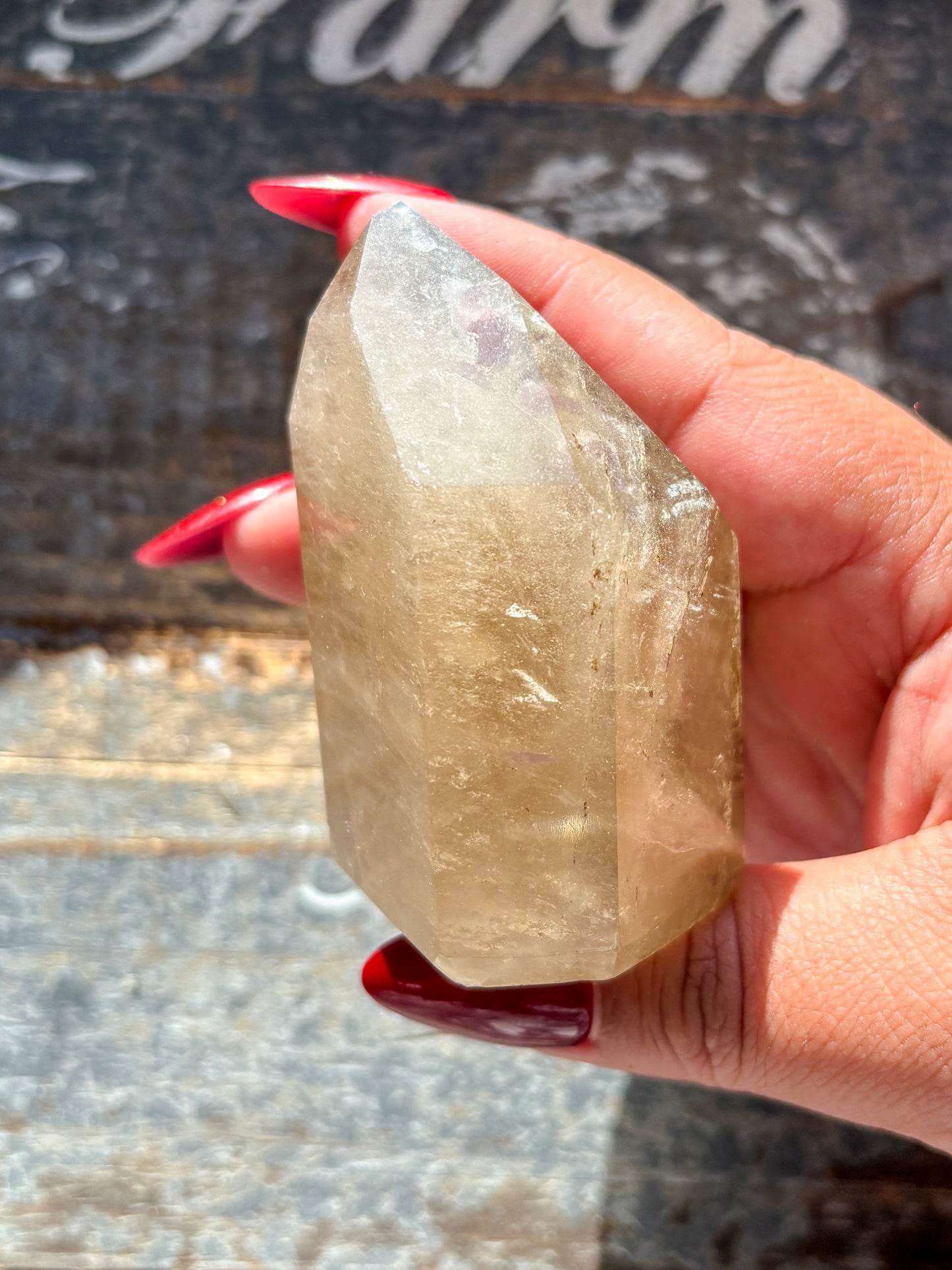 Gorgeous Citrine with Lepidolite Tower from Brazil