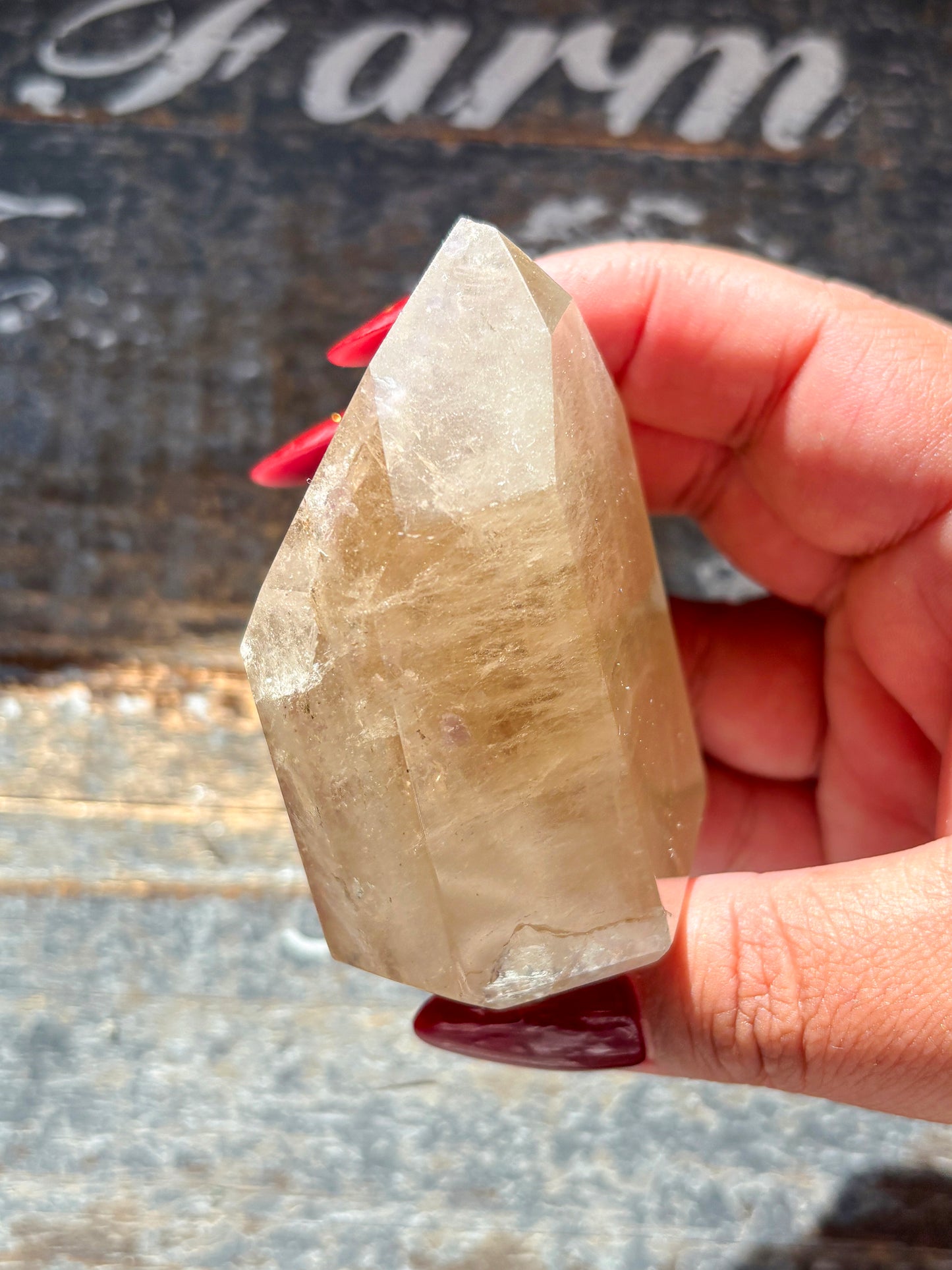 Gorgeous Citrine with Lepidolite Tower from Brazil