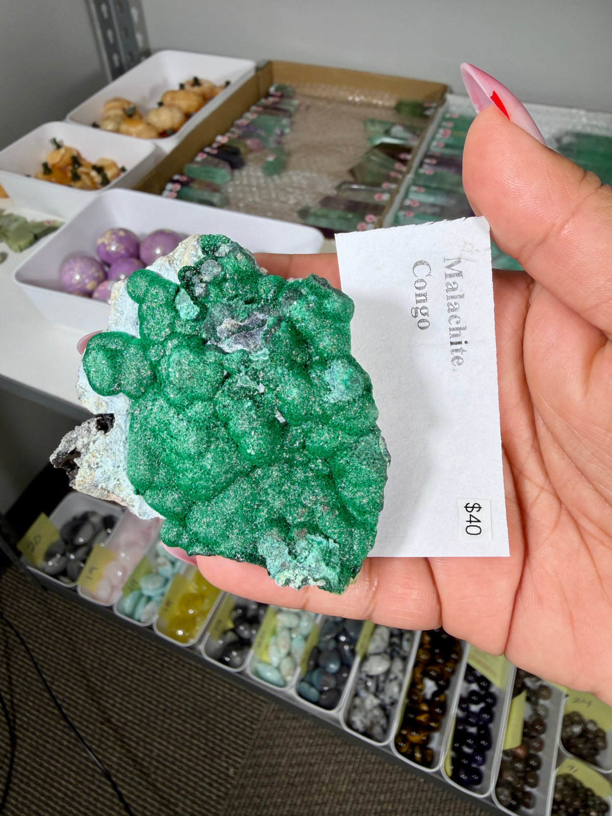 Gorgeous Raw Sparkly Malachite | The Congo