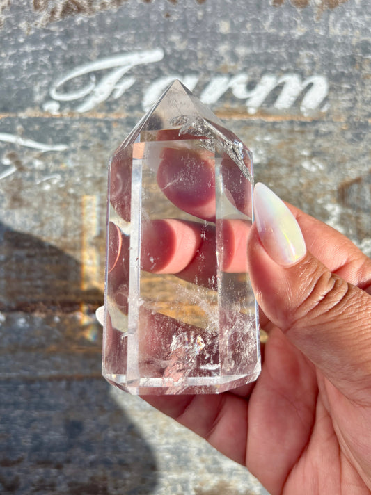 Gorgeous High Grade Clear Quartz Tower from Brazil | Opt A