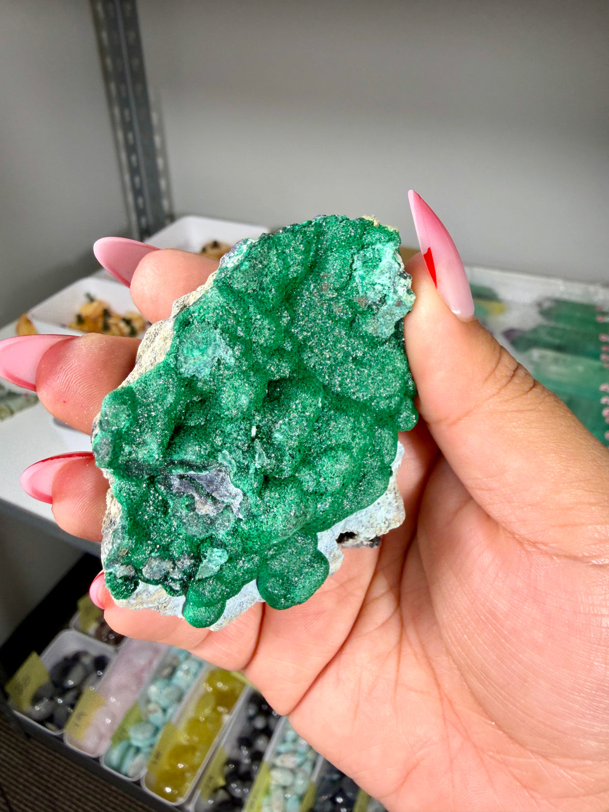 Gorgeous Raw Sparkly Malachite | The Congo