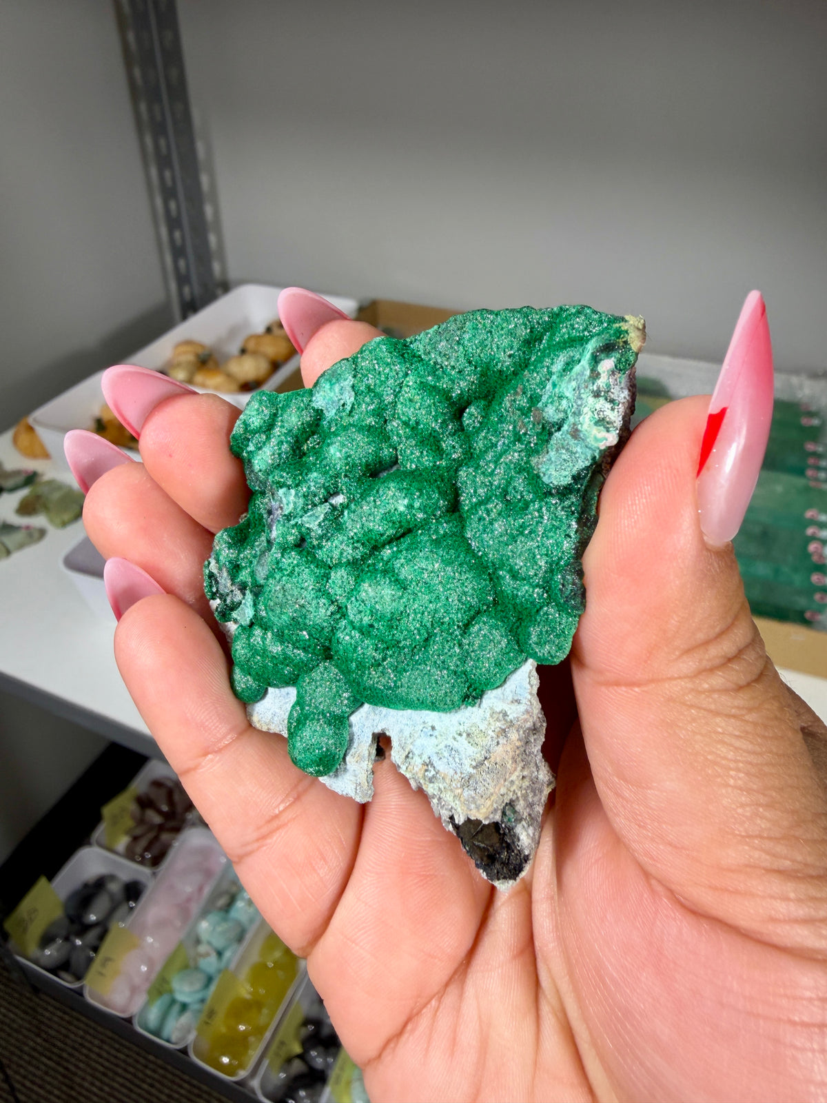 Gorgeous Raw Sparkly Malachite | The Congo