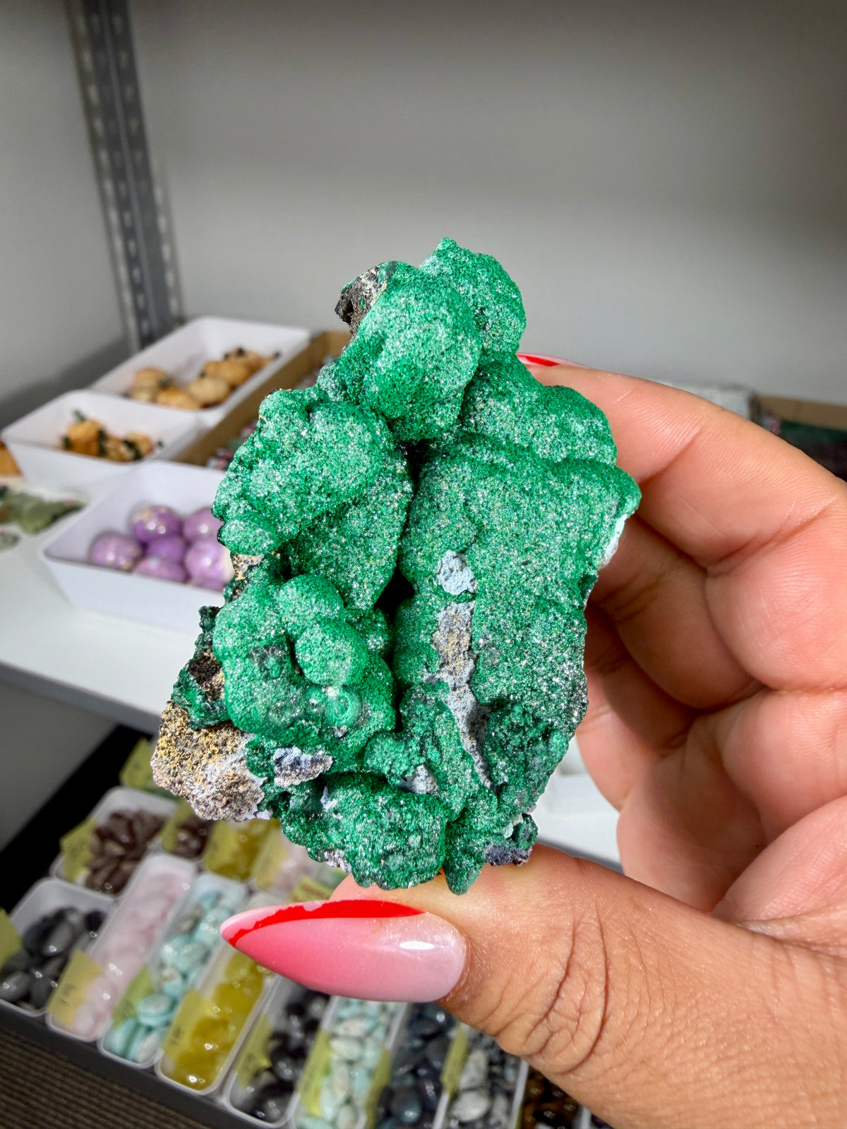 Gorgeous Raw Sparkly Malachite | The Congo