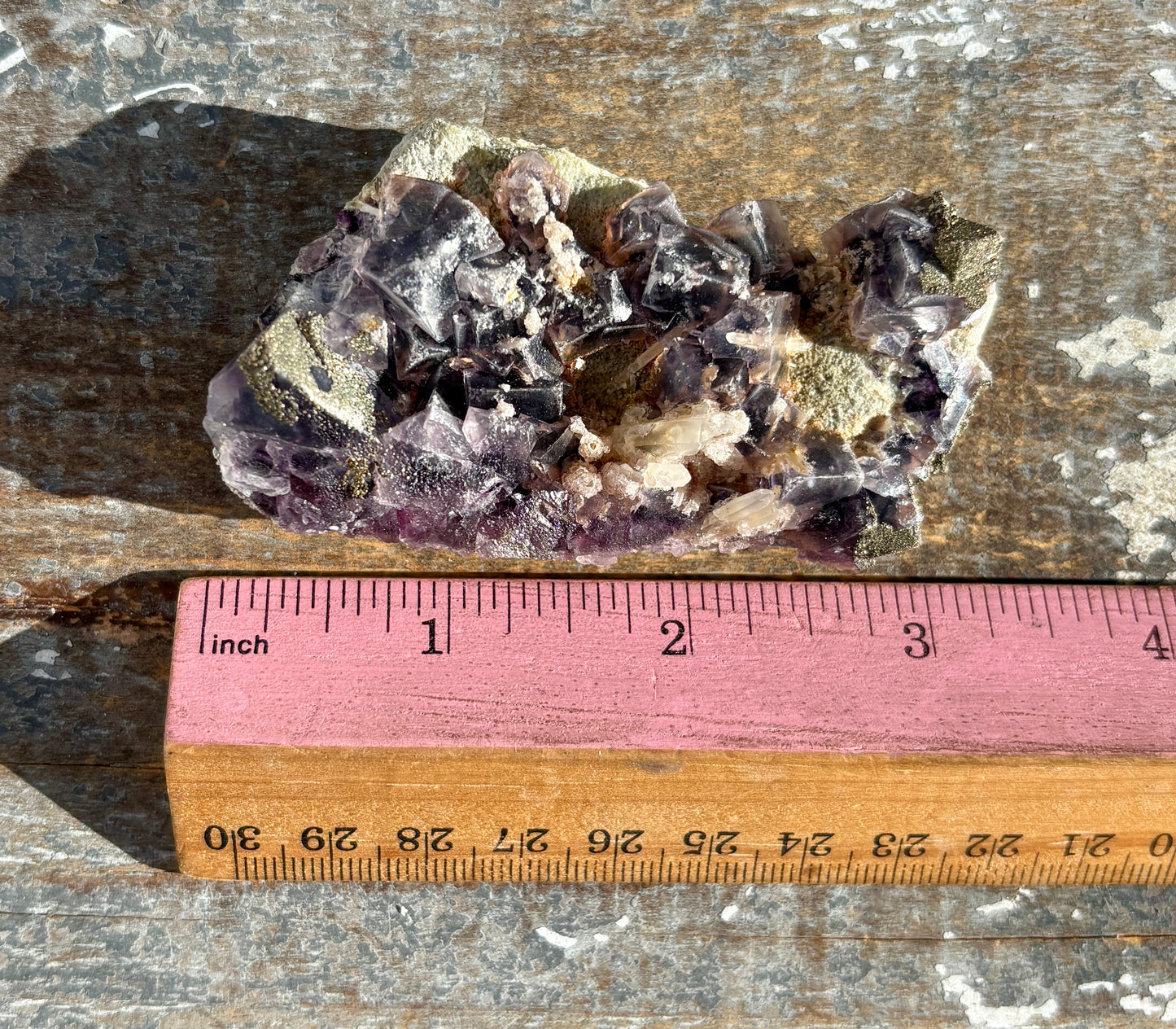 Gorgeous Yindu Fluorite with Pyrite Specimen from Mongolia | Opt L