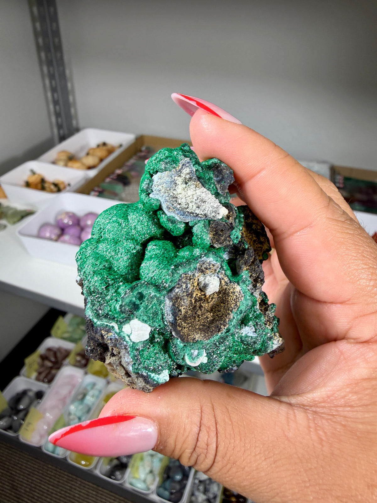Gorgeous Raw Sparkly Malachite | The Congo