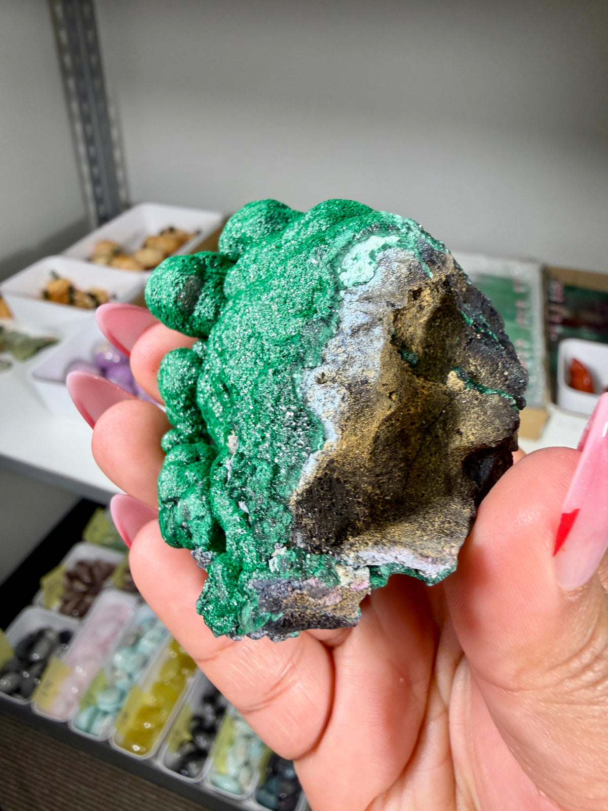 Gorgeous Raw Sparkly Malachite | The Congo