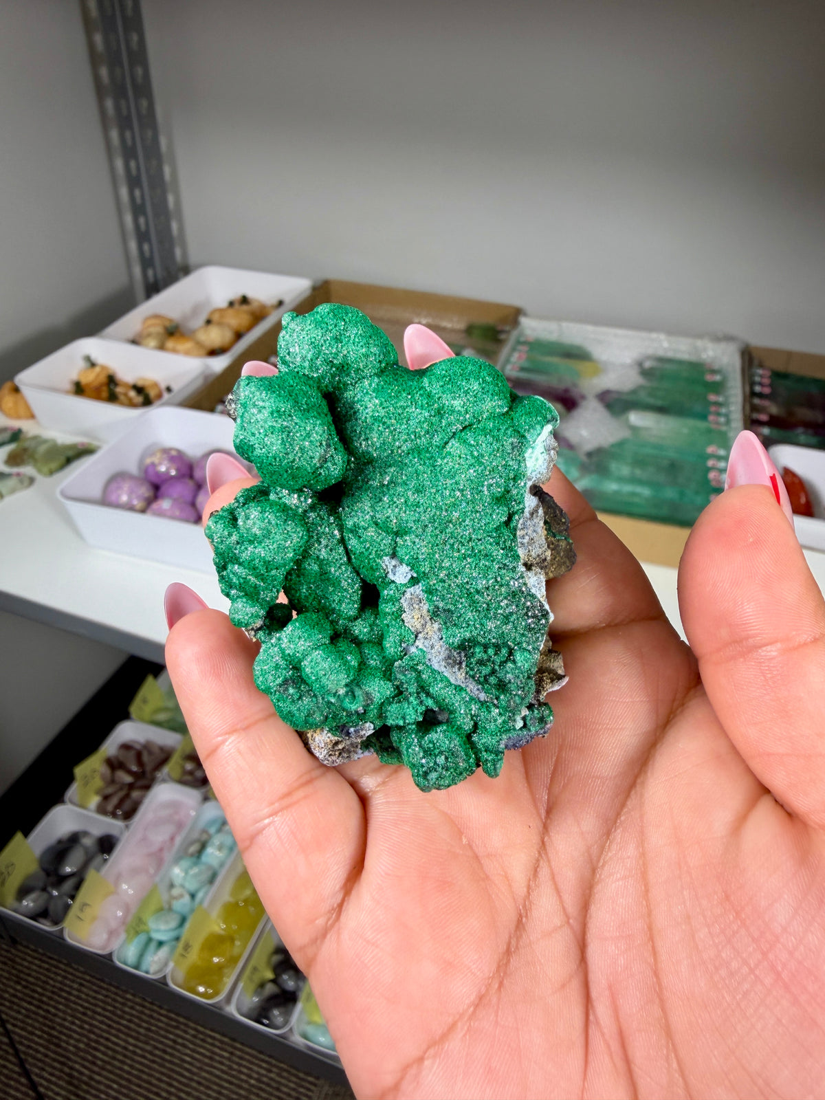 Gorgeous Raw Sparkly Malachite | The Congo