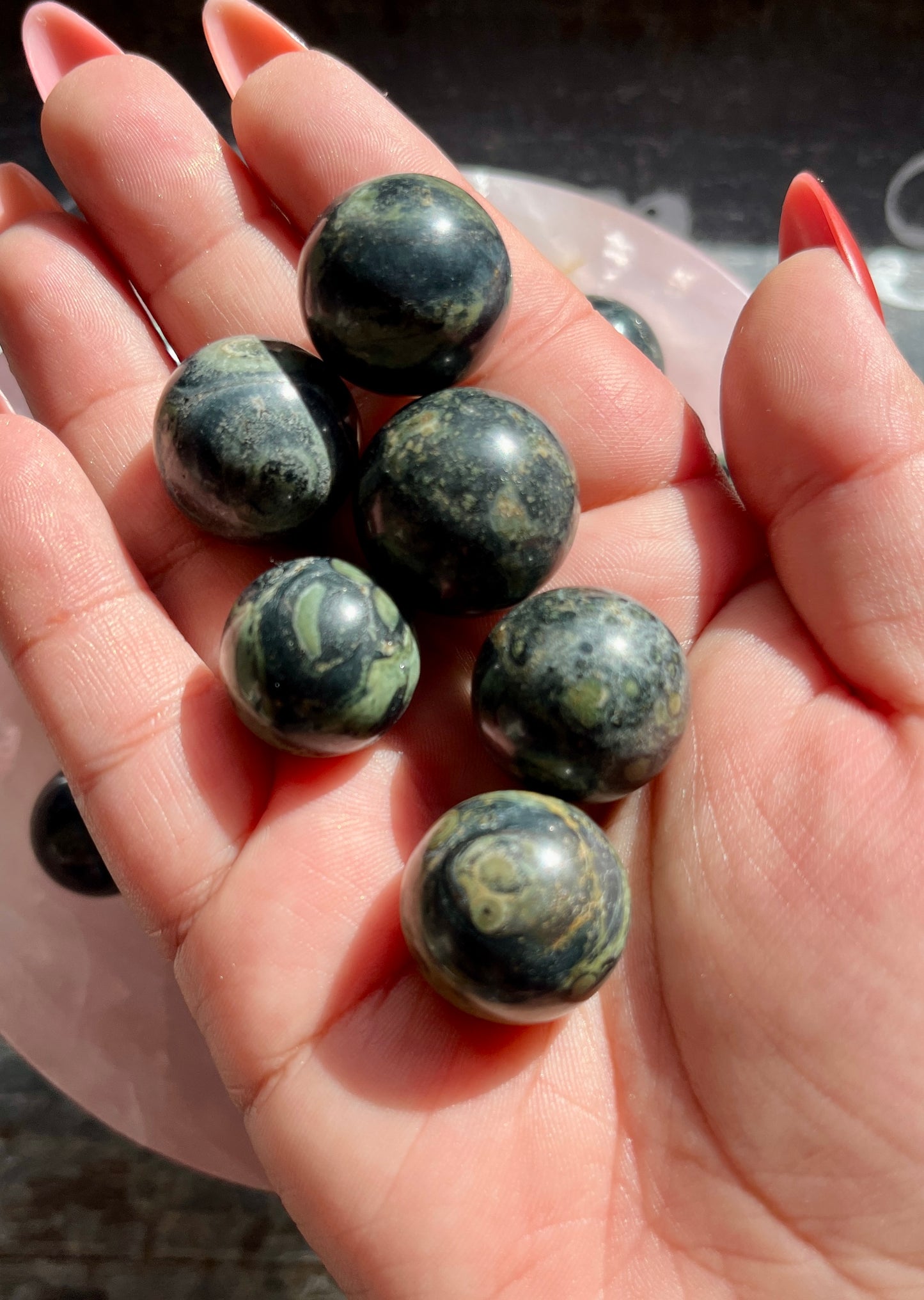 One (1) Mini Kambaba Jasper Sphere