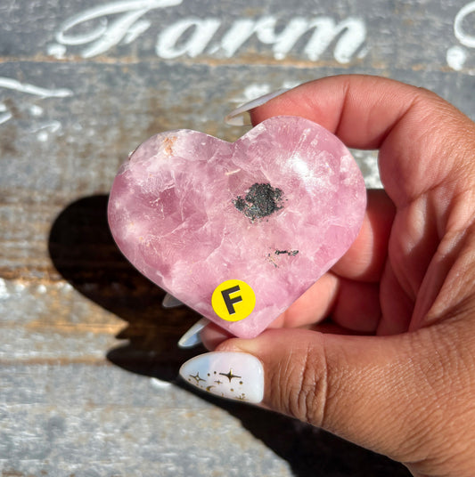 Gorgeous Pink Aragonite Heart from Pakistan | Opt F