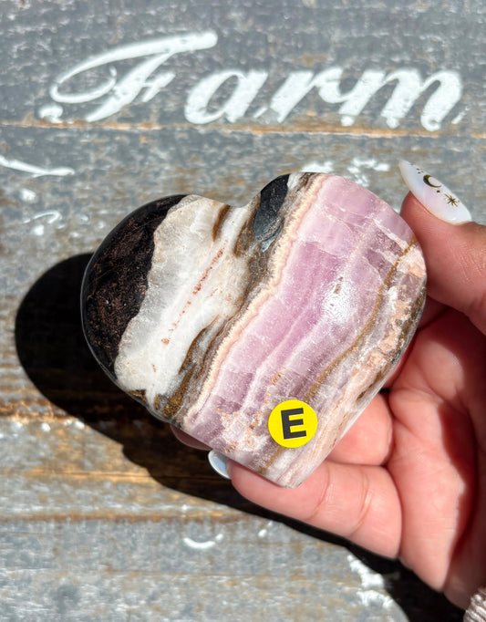 Gorgeous Pink Aragonite Heart from Pakistan | Opt E