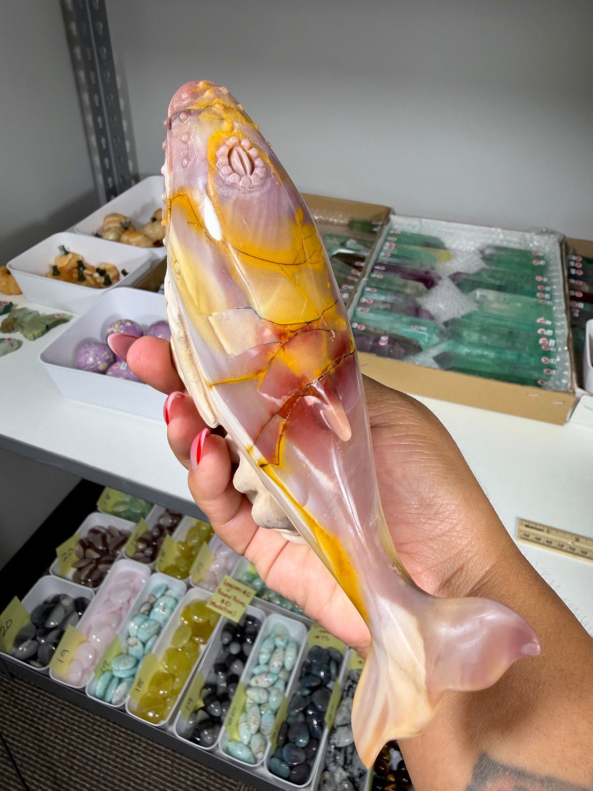 Gorgeous Hand Carved Mookaite Humpback Whale | Australia