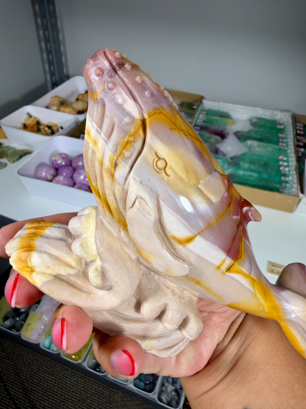 Gorgeous Hand Carved Mookaite Humpback Whale | Australia