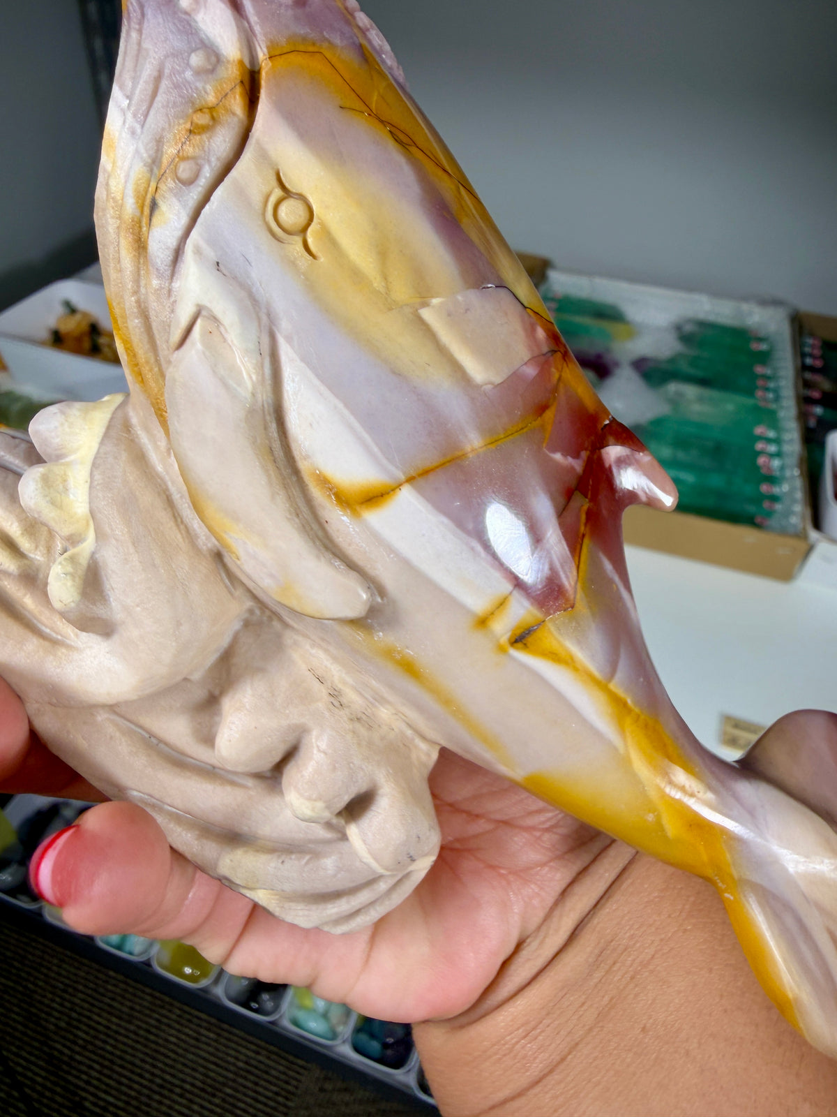 Gorgeous Hand Carved Mookaite Humpback Whale | Australia