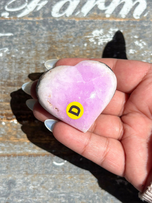 Gorgeous Pink Aragonite Heart from Pakistan | Opt D