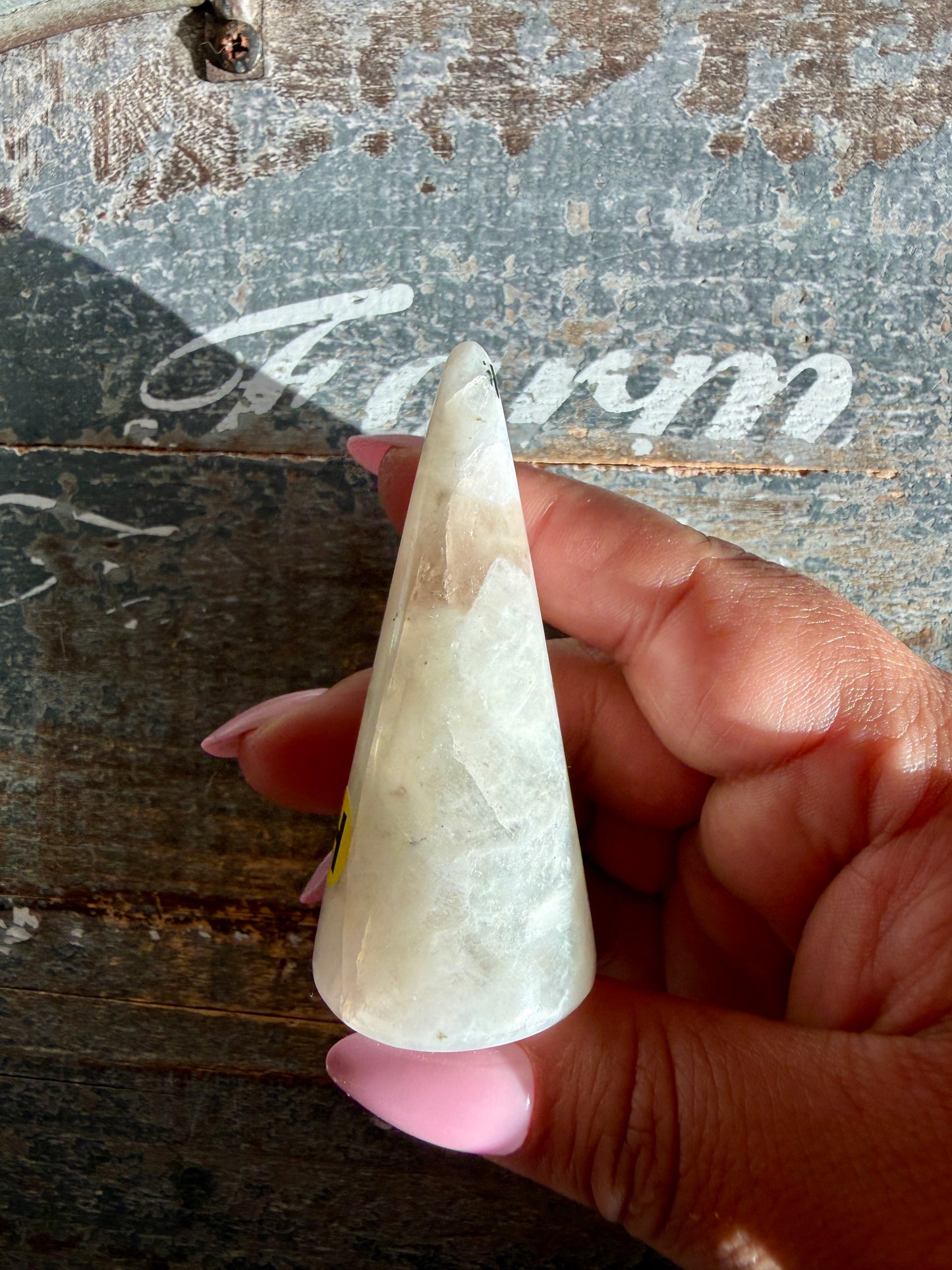 Flashy Rainbow Moonstone Ring Holder | Opt H