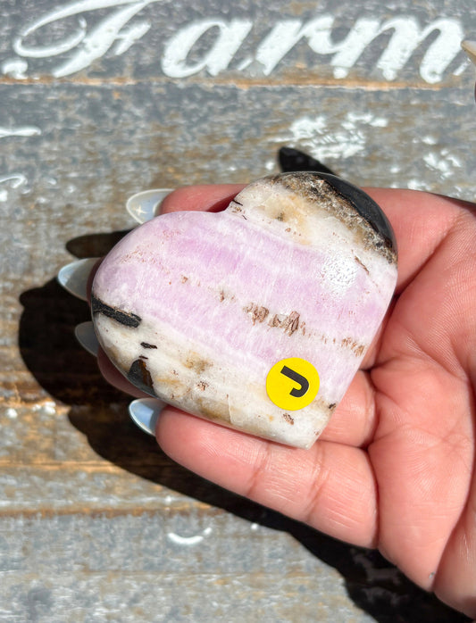 Gorgeous Pink Aragonite Heart from Pakistan | Opt J