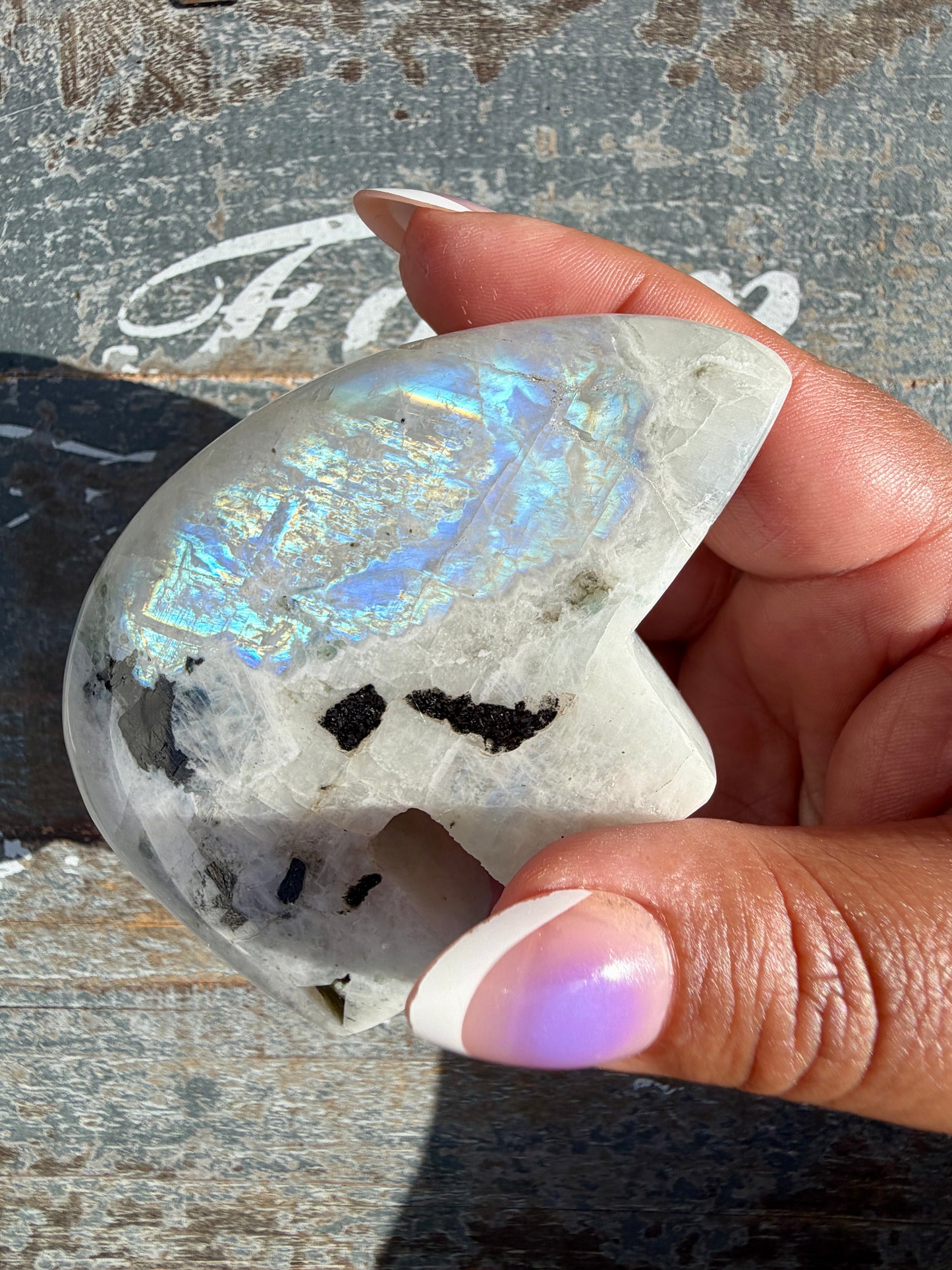 Adorable Rainbow Moonstone Bear | India | Opt 23