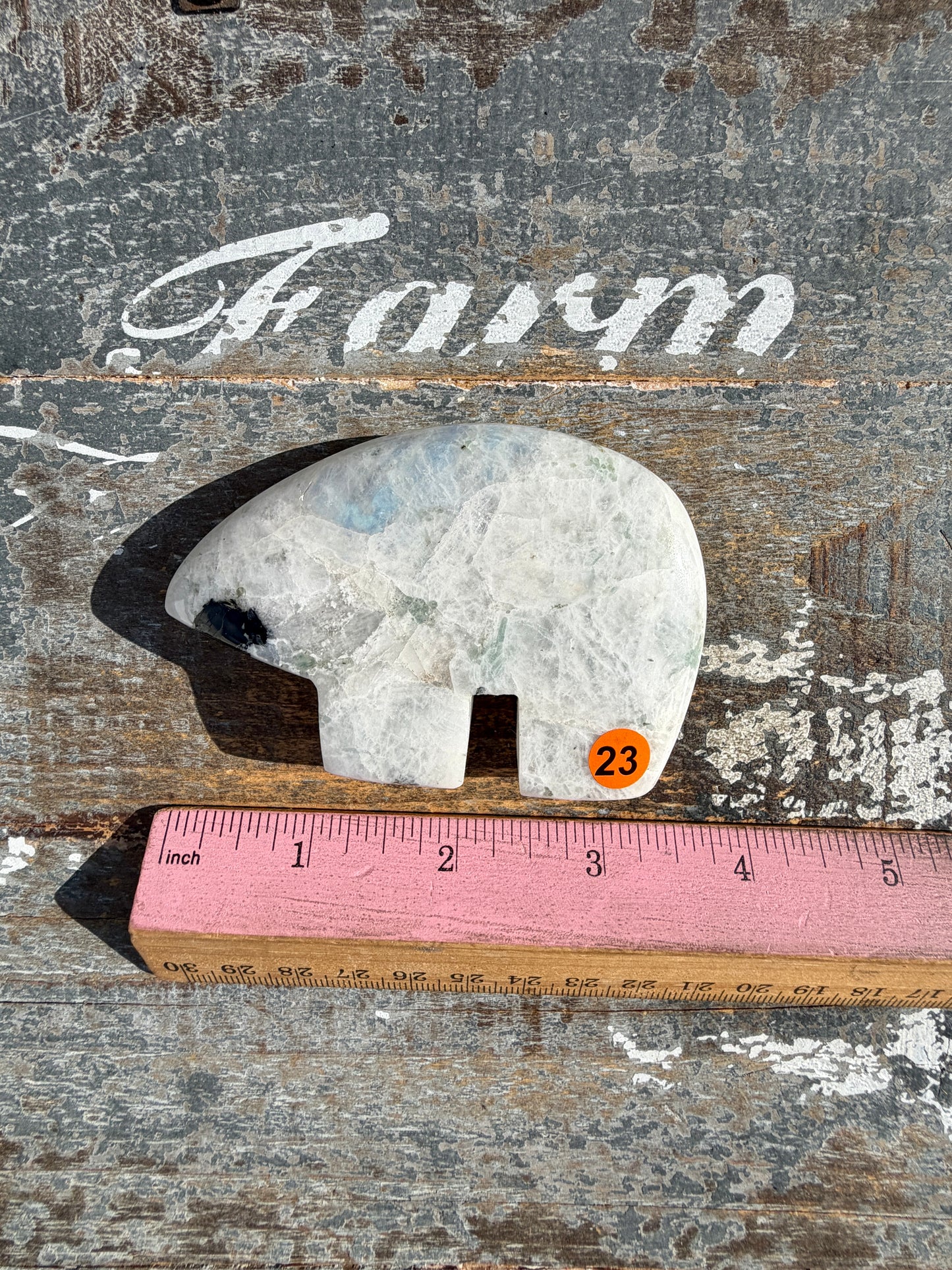 Adorable Rainbow Moonstone Bear | India | Opt 23