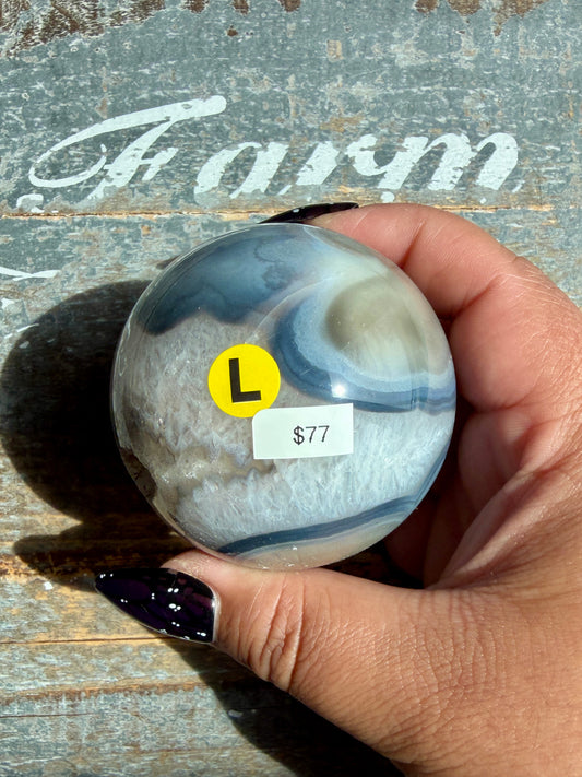 Gorgeous Banded Agate Sphere | Opt L
