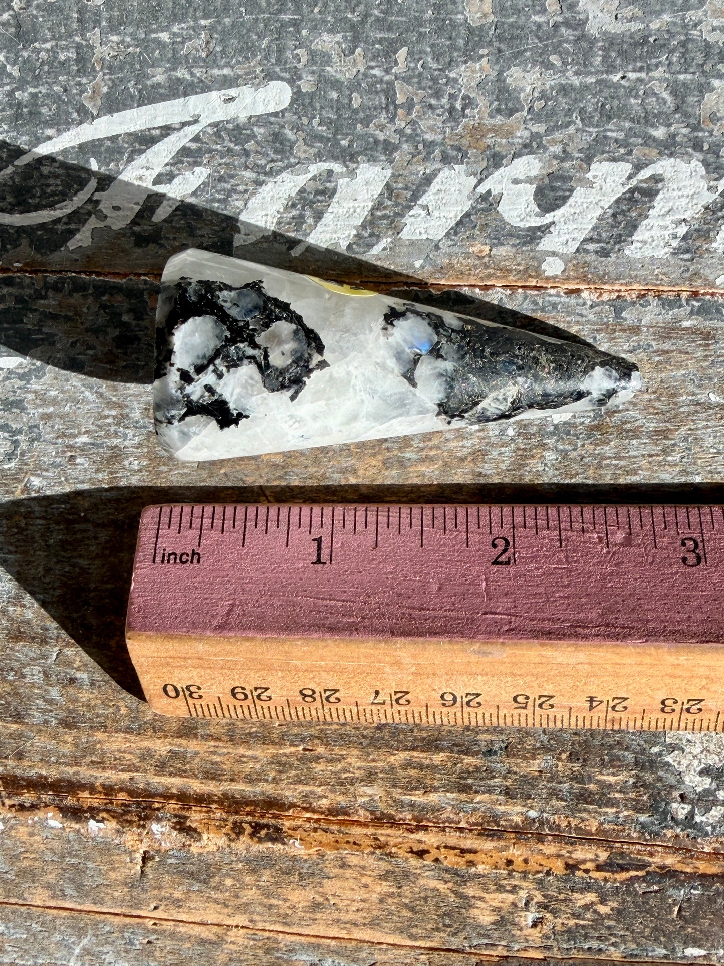 Flashy Rainbow Moonstone Ring Holder | Opt G