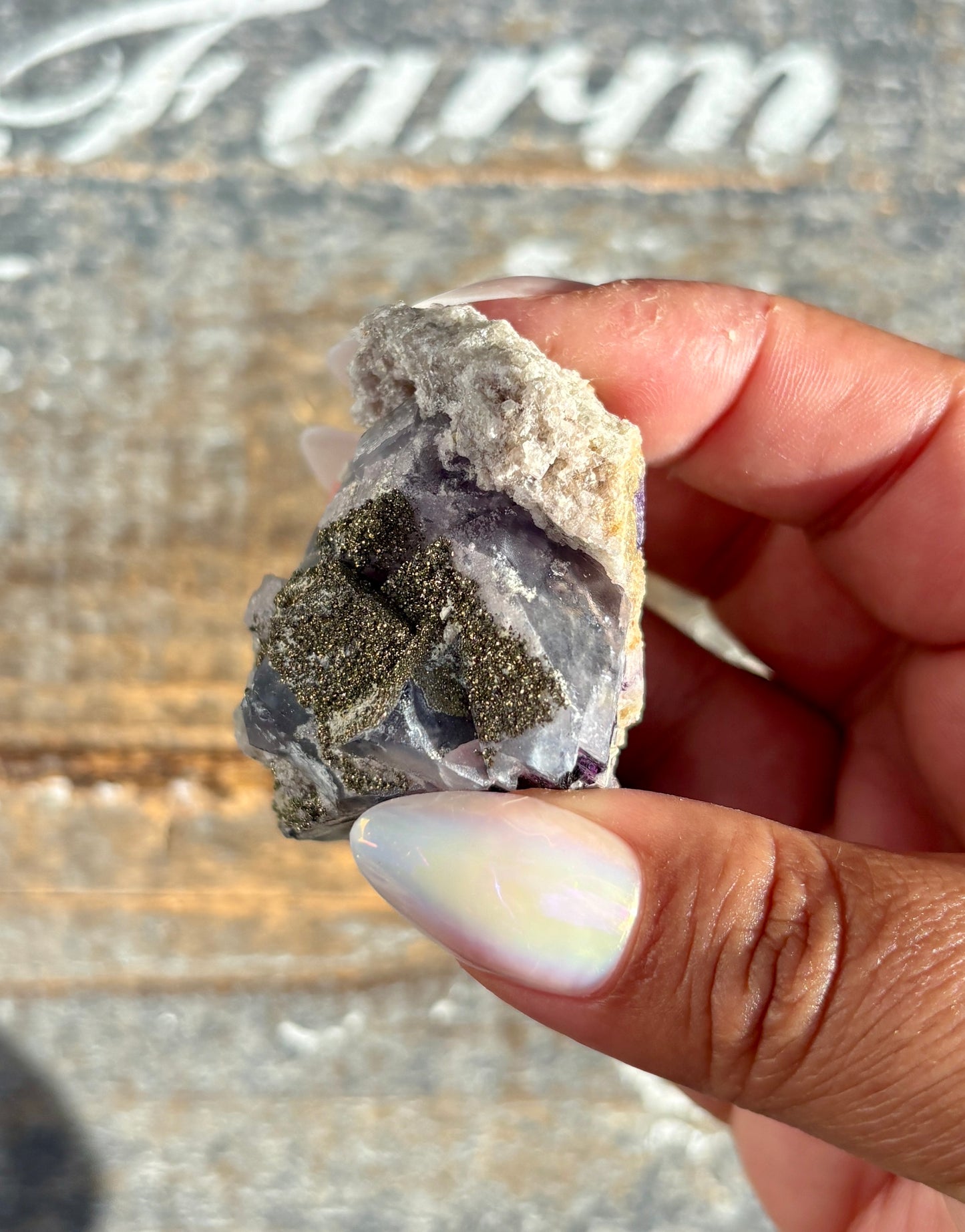 Gorgeous Yindu Fluorite with Pyrite Specimen from Mongolia | Opt K