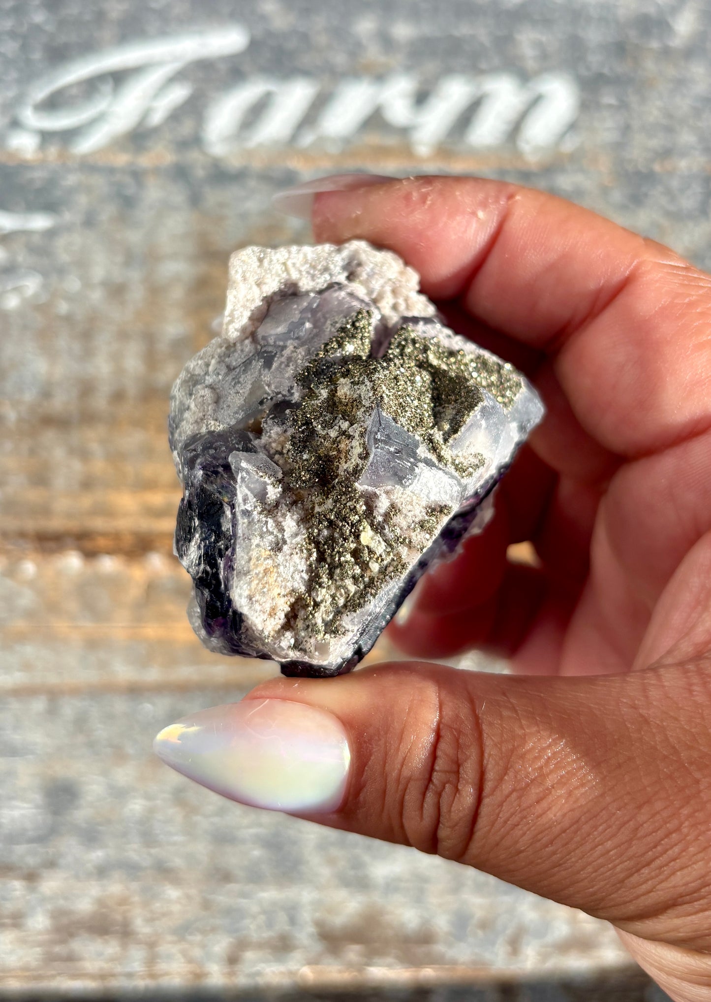 Gorgeous Yindu Fluorite with Pyrite Specimen from Mongolia | Opt K