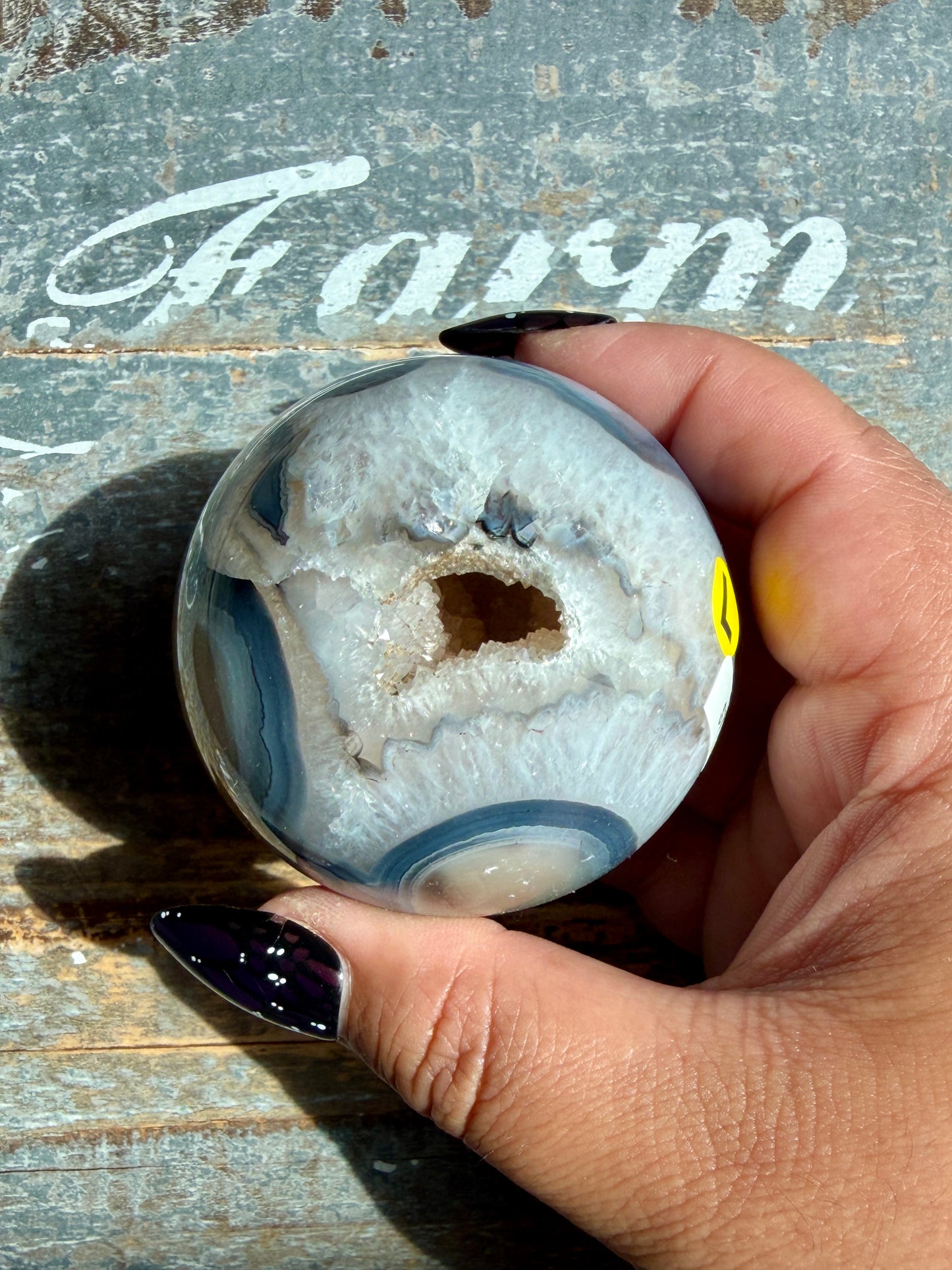 Gorgeous Banded Agate Sphere | Opt L