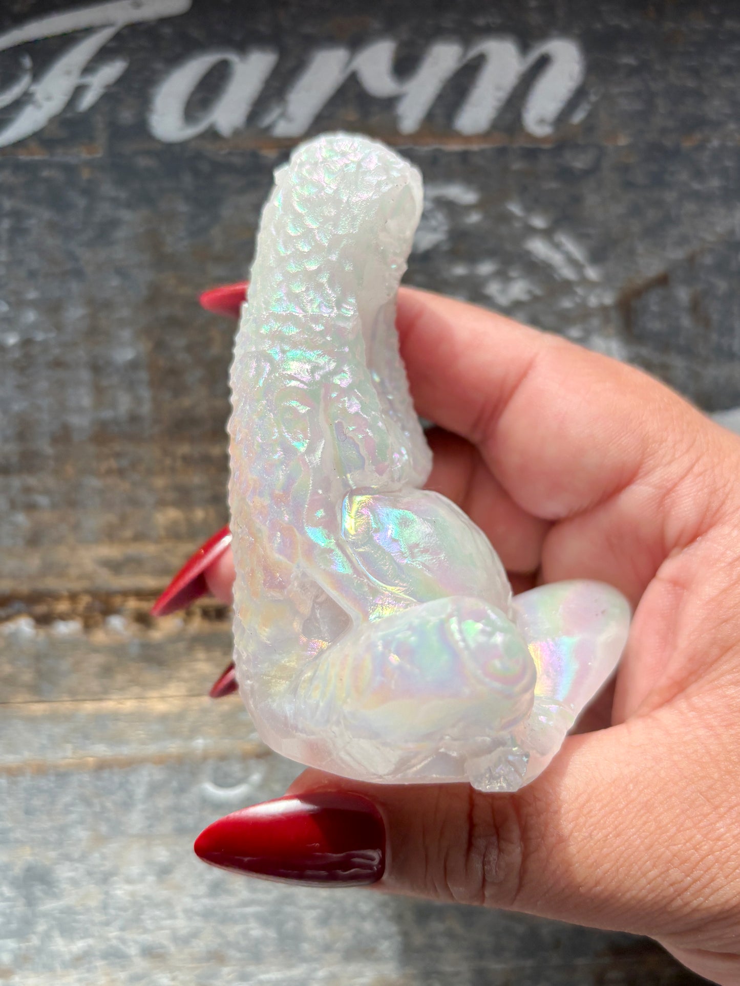 Gorgeous Angel Aura *RESIN* Mother Earth Carving