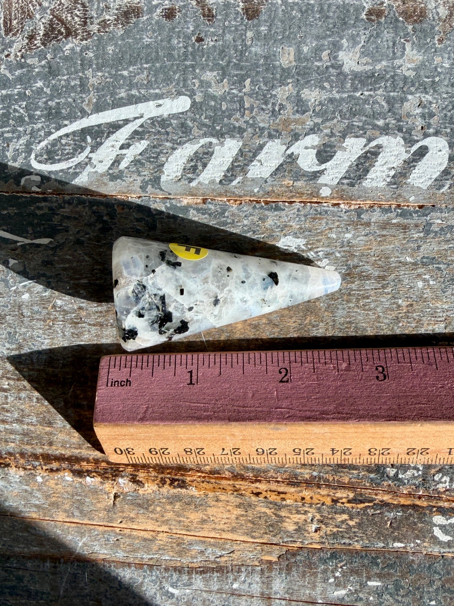 Flashy Rainbow Moonstone Ring Holder | Opt F