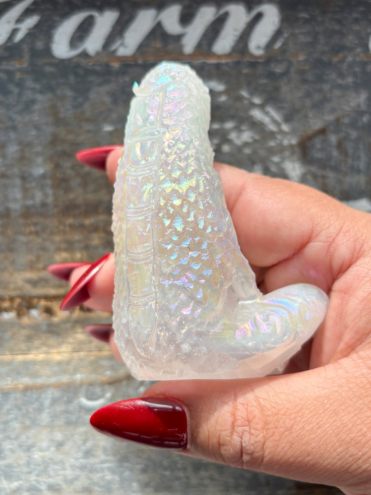 Gorgeous Angel Aura *RESIN* Mother Earth Carving