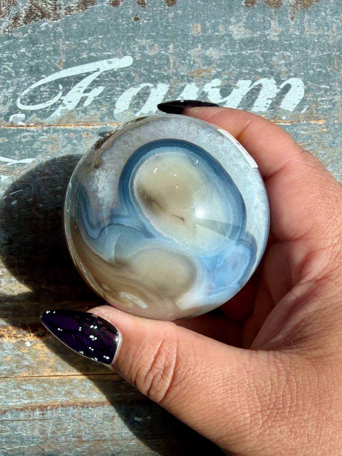Gorgeous Banded Agate Sphere | Opt L