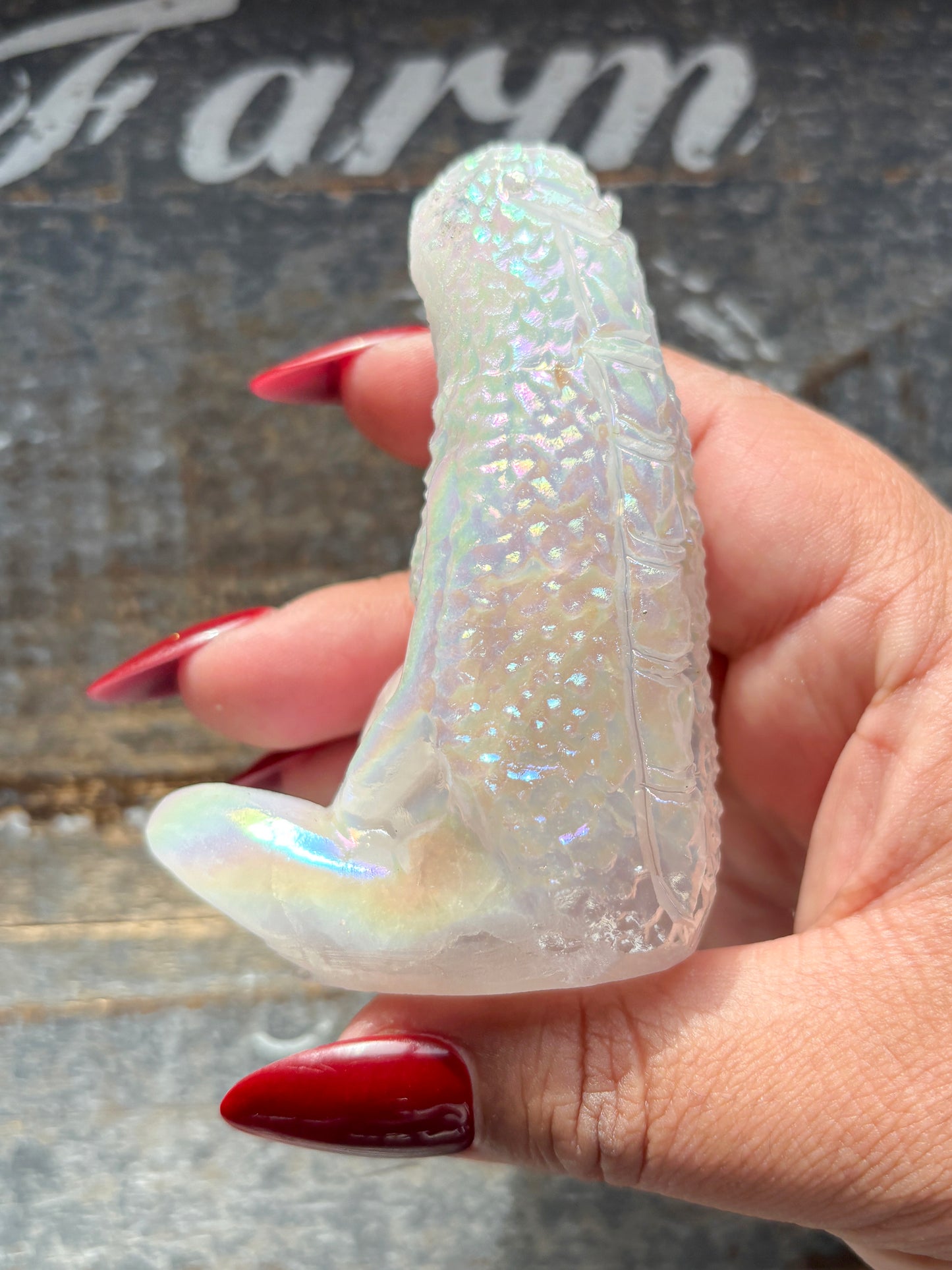 Gorgeous Angel Aura *RESIN* Mother Earth Carving