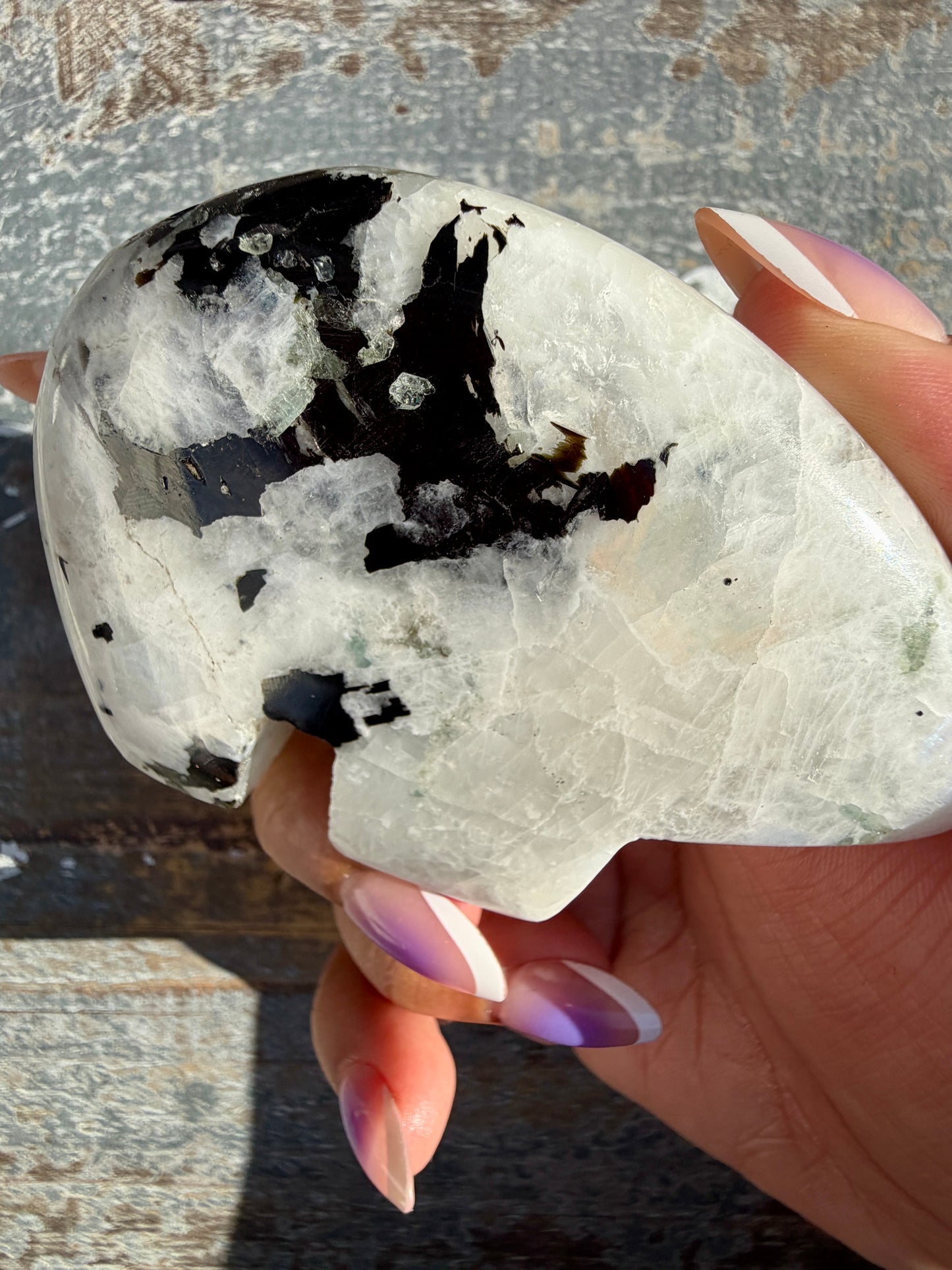 Adorable Rainbow Moonstone Bear | India | Opt 25