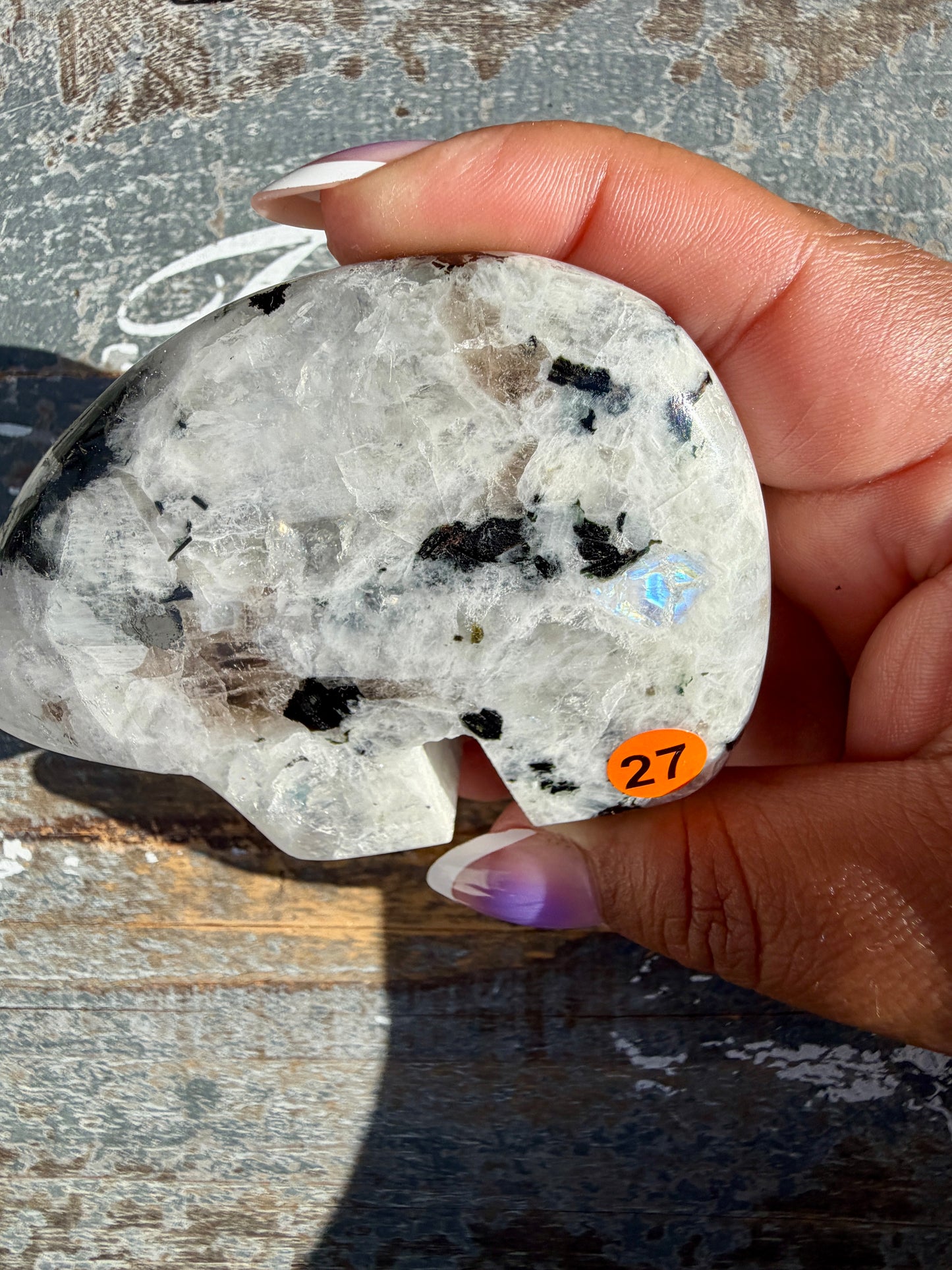 Adorable Rainbow Moonstone Bear | India | Opt 27