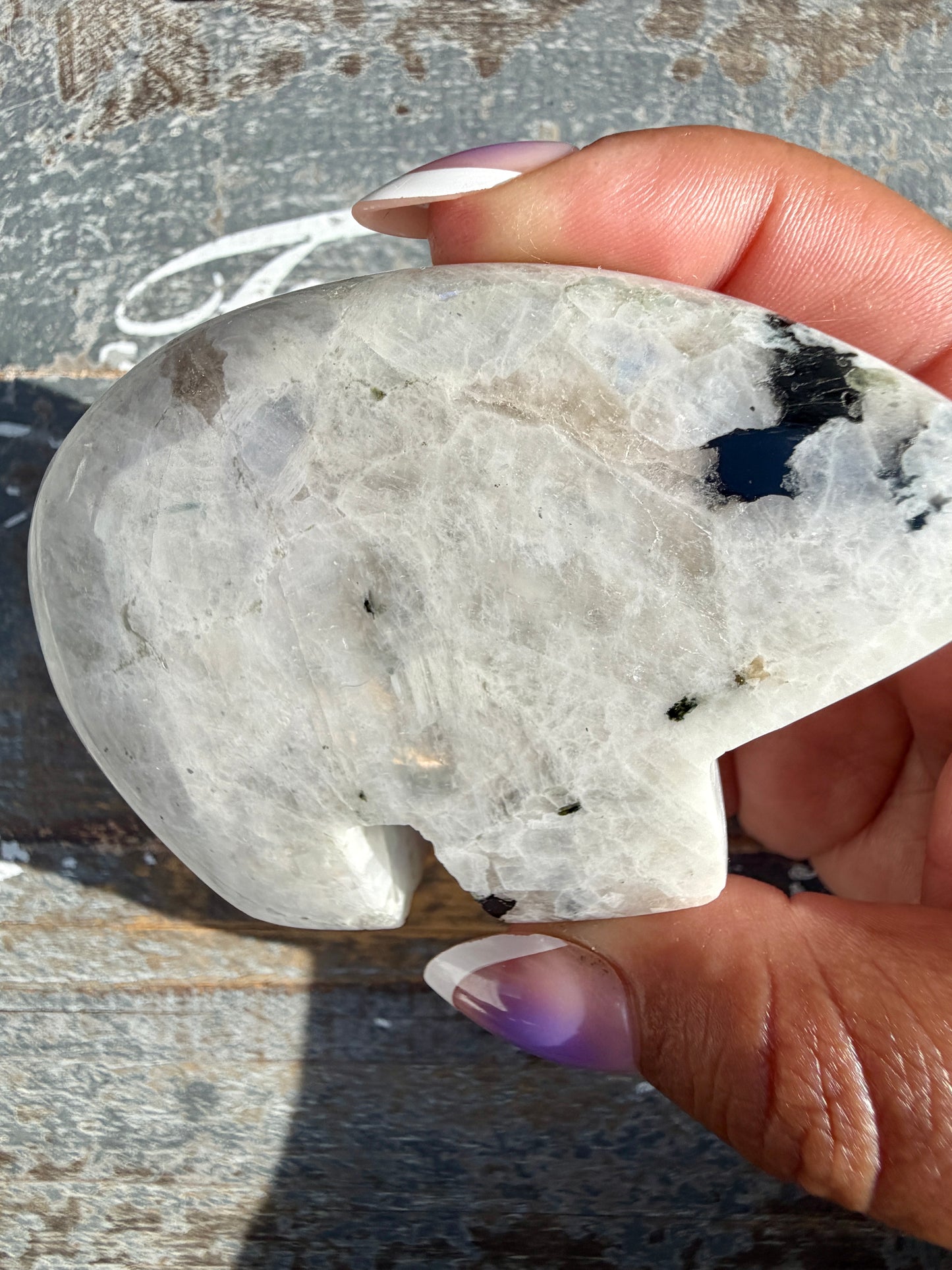 Adorable Rainbow Moonstone Bear | India | Opt 30