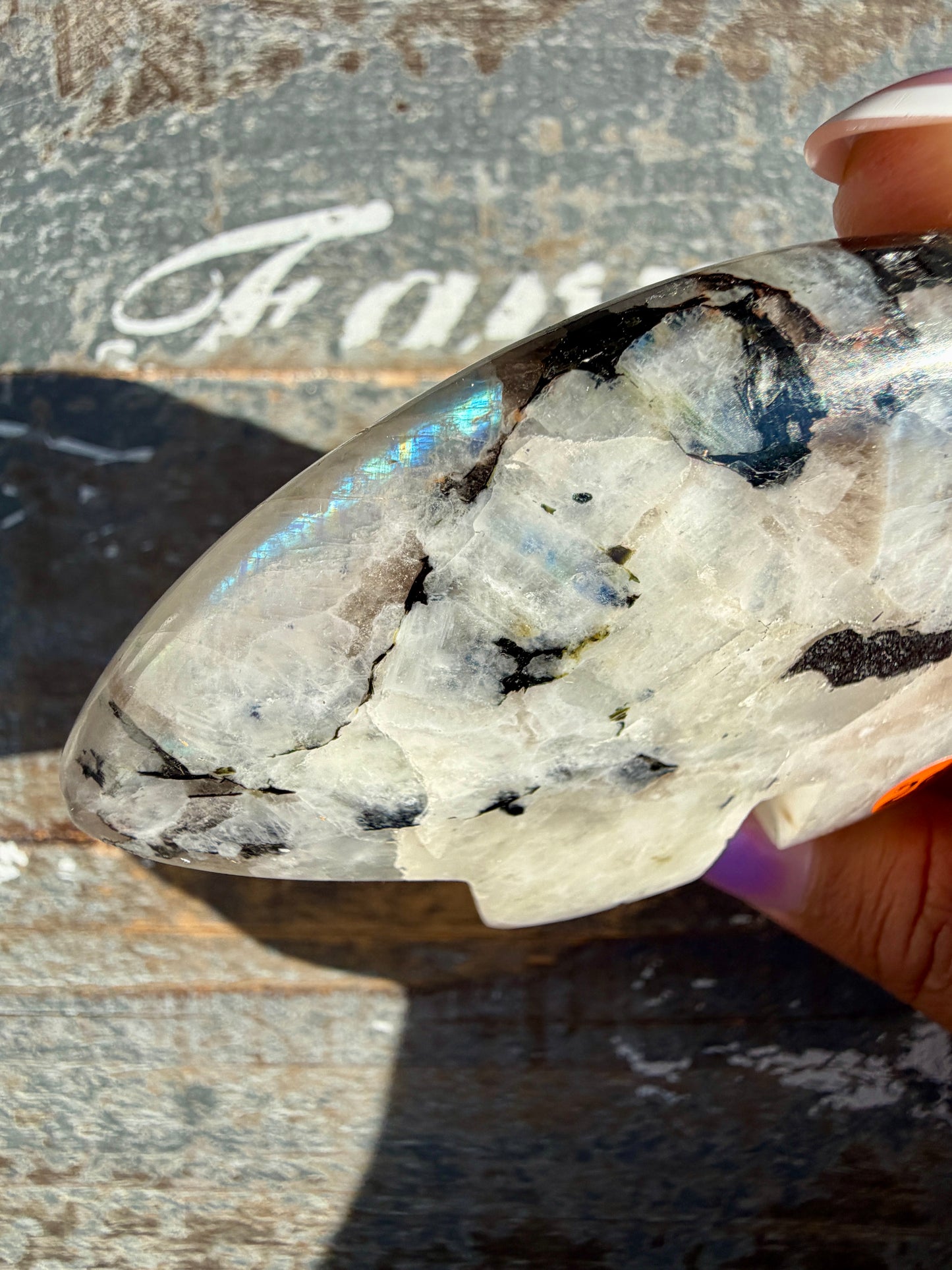 Adorable Rainbow Moonstone Bear | India | Opt 29