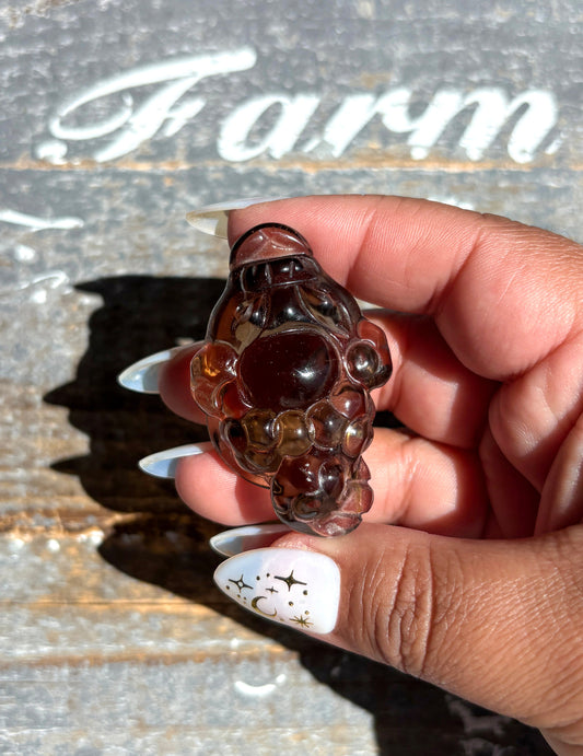 Gorgeous Natural Smokey Quartz Money Toad | Money Manifester | Opt U