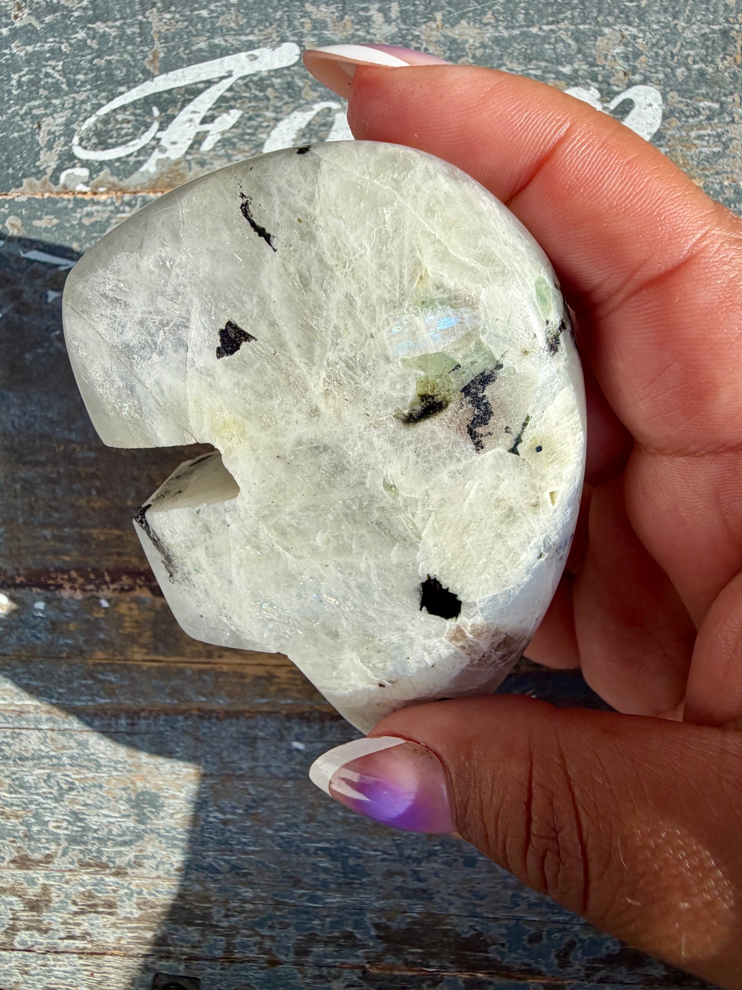 Adorable Rainbow Moonstone Bear | India | Opt 32