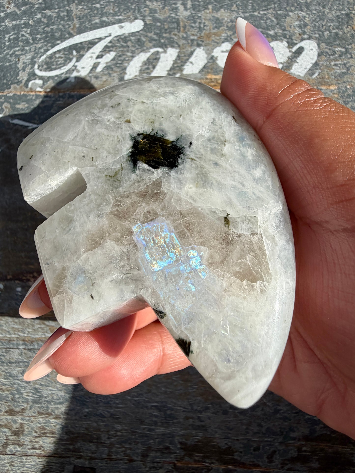 Adorable Rainbow Moonstone Bear | India | Opt 31