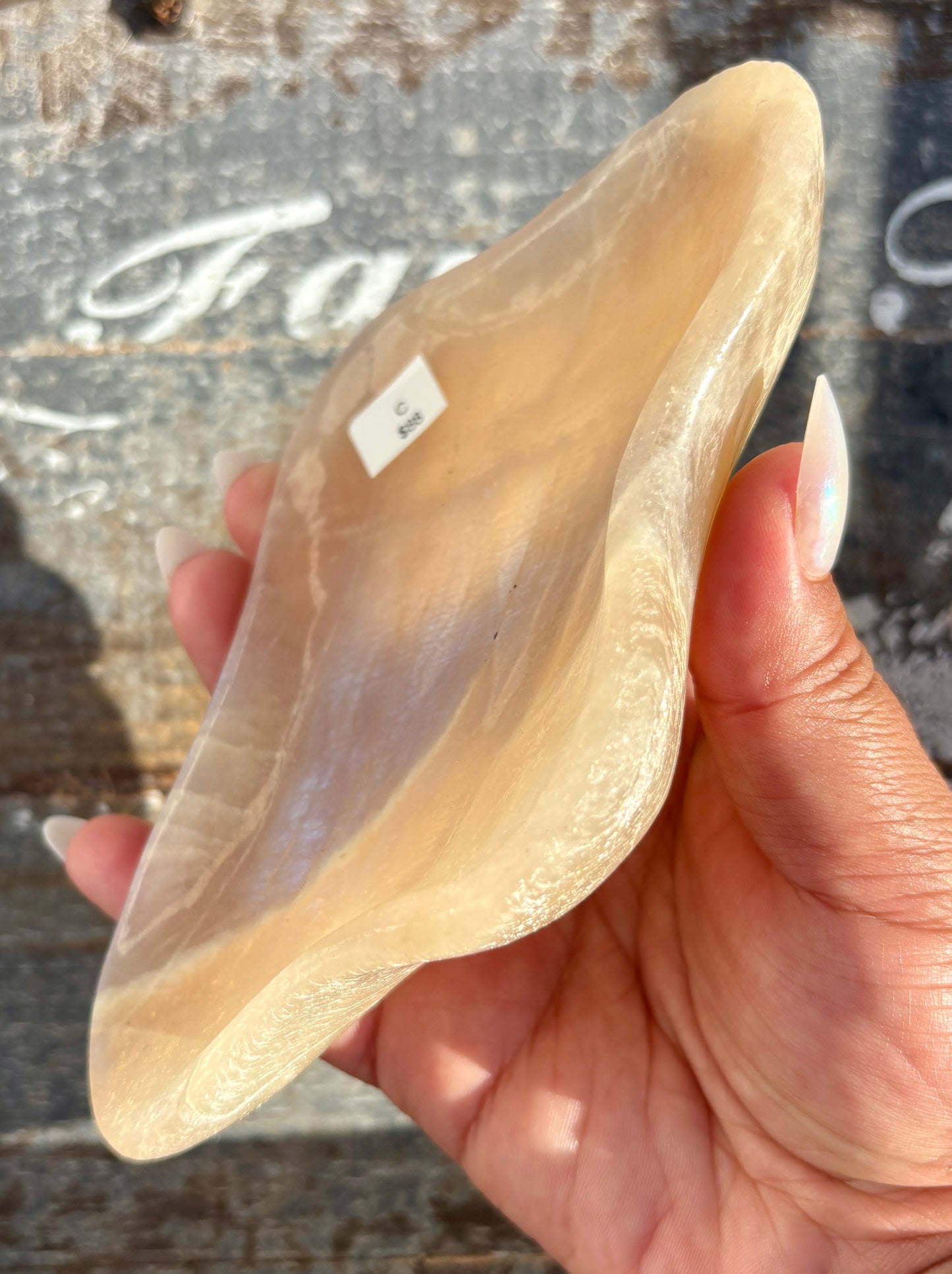 Gorgeous Moonstone Bowl with Blue Flash | Opt C
