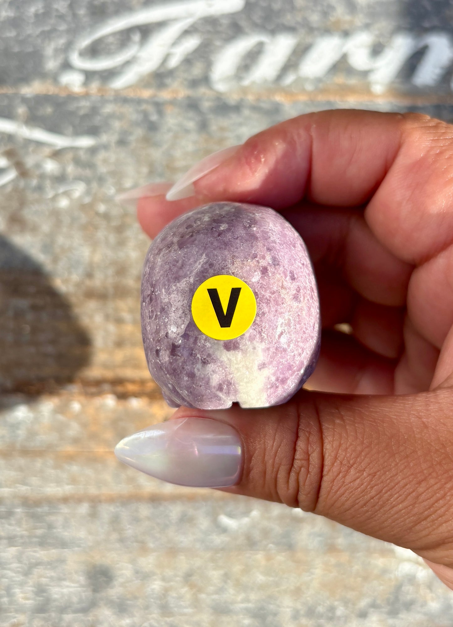 Lepidolite Skull | Opt V