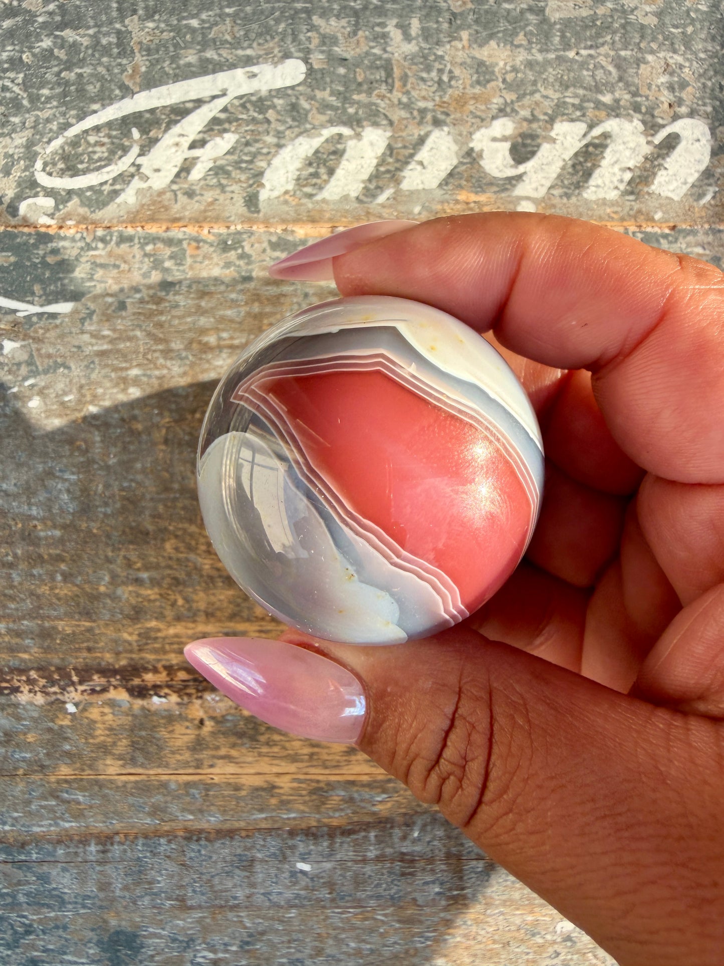 Gorgeous Swazi Agate Sphere | Opt 68