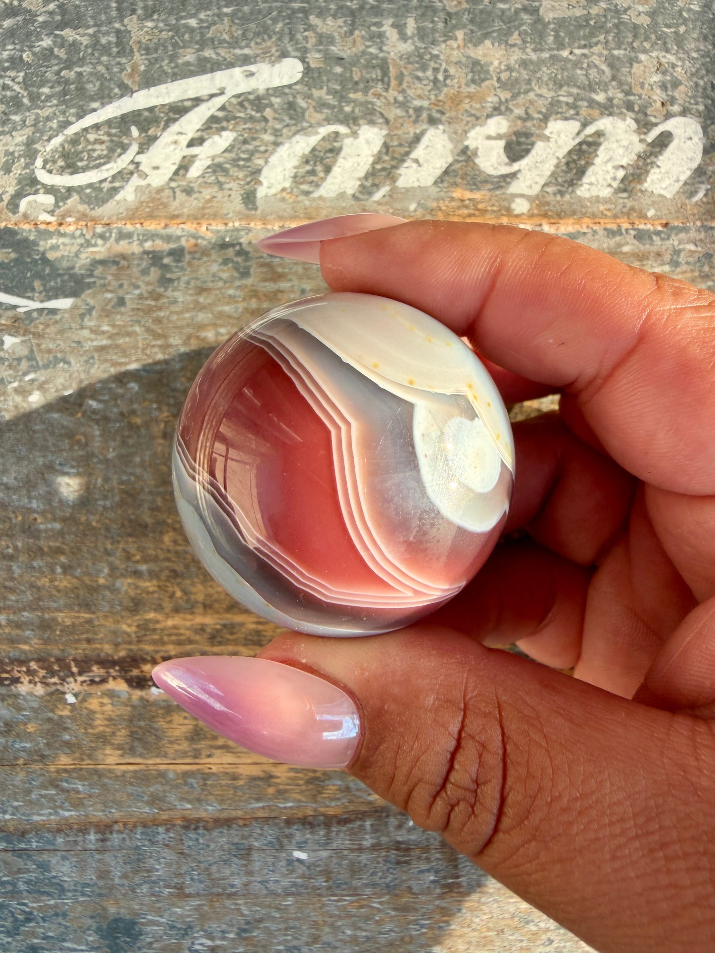Gorgeous Swazi Agate Sphere | Opt 68