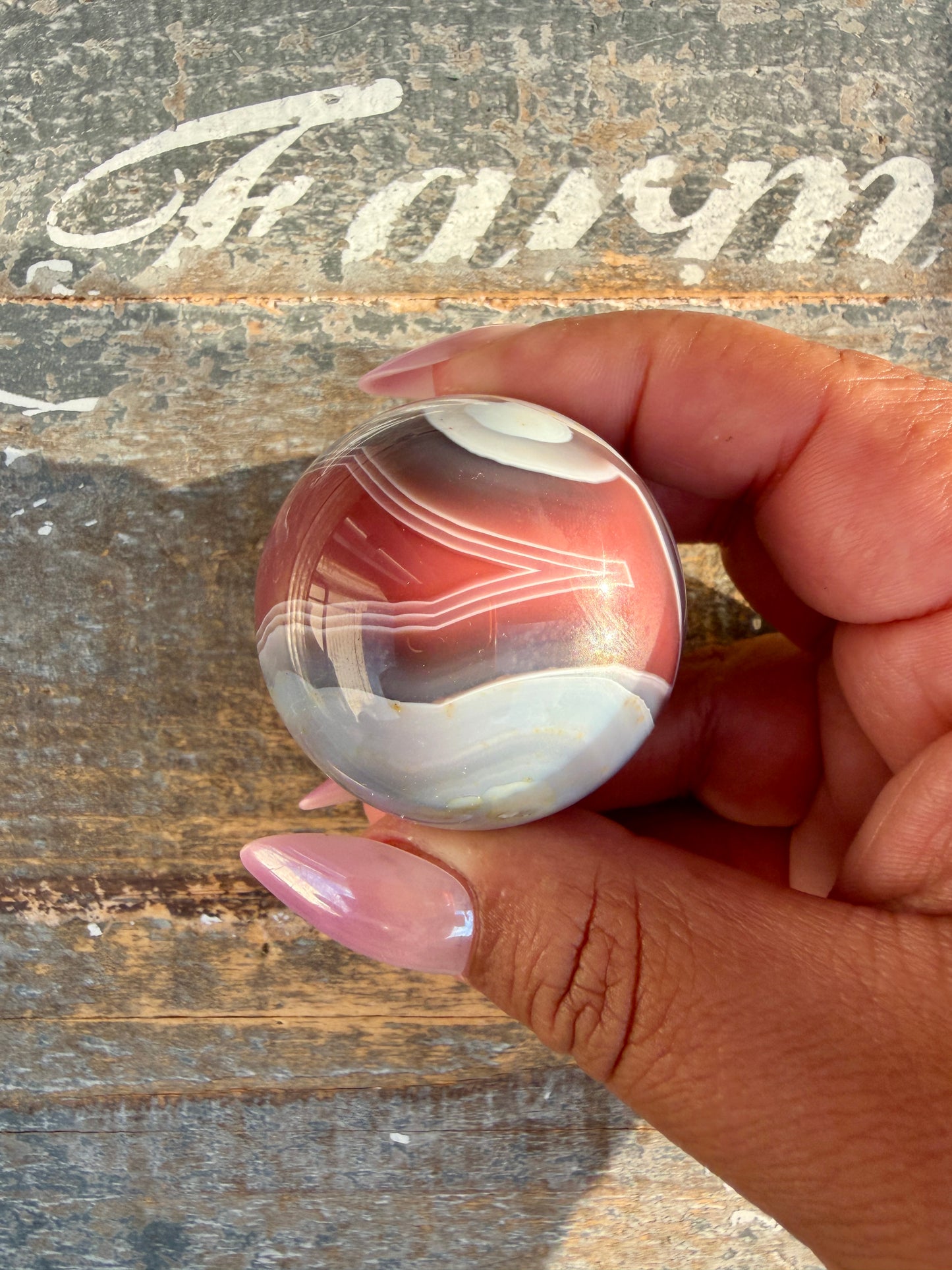 Gorgeous Swazi Agate Sphere | Opt 68